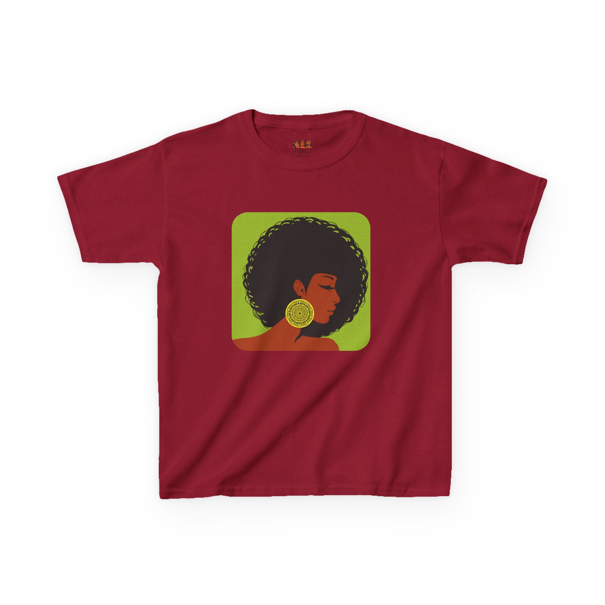 Afrocentric Kids Heavy Cotton™ T-Shirt - Black African American Girl Pride Cultural Shirt, Fun Children’s Apparel - Image 25
