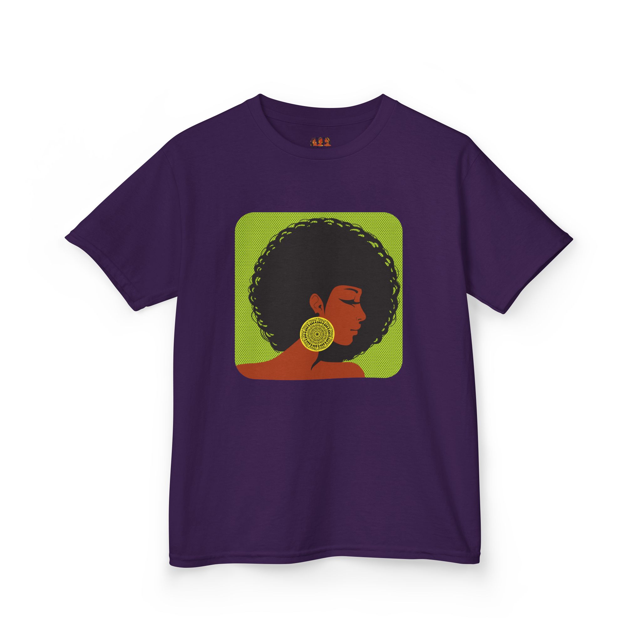 Afrocentric Kids Heavy Cotton™ T-Shirt - Black African American Girl Pride Cultural Shirt, Fun Children’s Apparel - Image 18