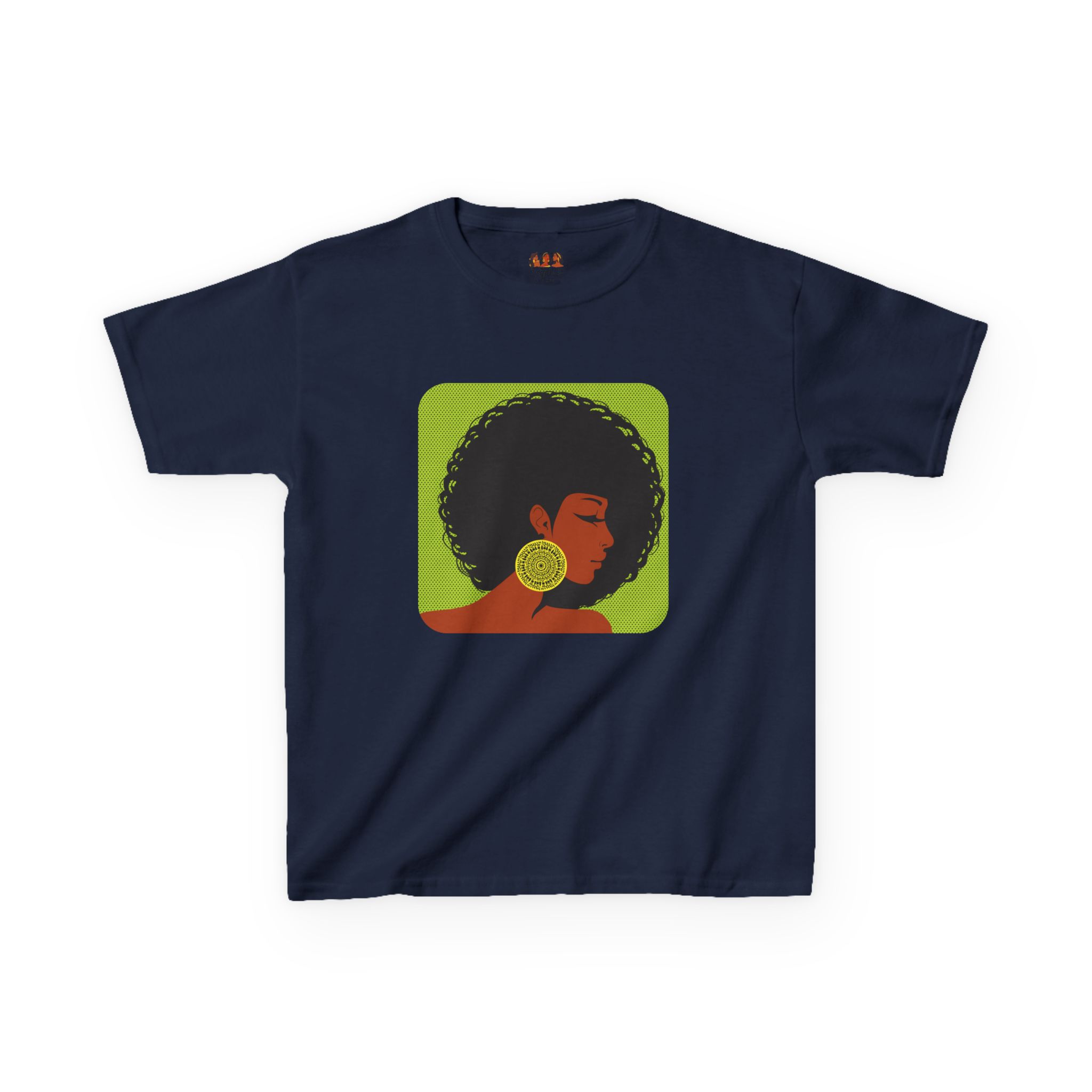 Afrocentric Kids Heavy Cotton™ T-Shirt - Black African American Girl Pride Cultural Shirt, Fun Children’s Apparel - Image 15