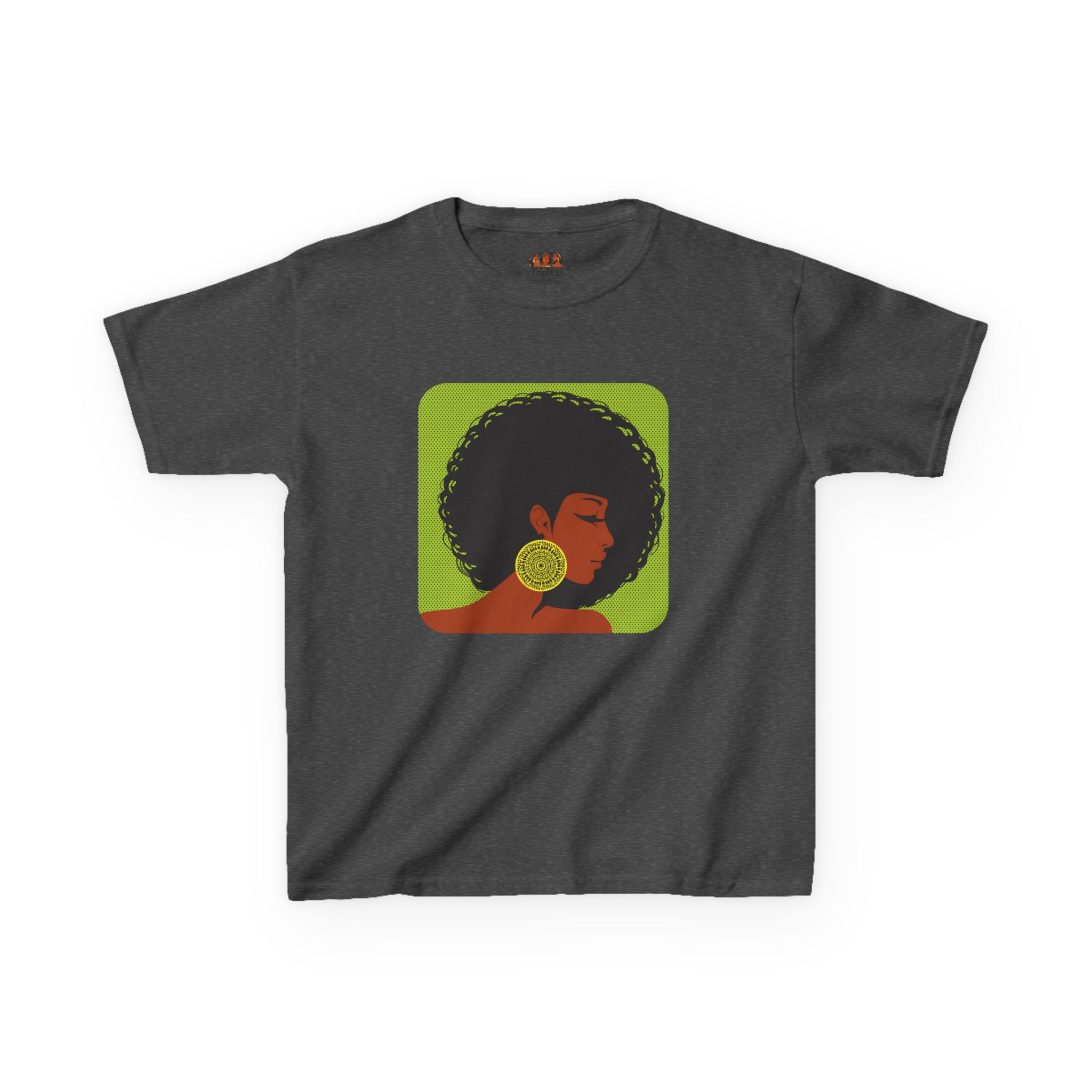 Afrocentric Kids Heavy Cotton™ T-Shirt - Black African American Girl Pride Cultural Shirt, Fun Children’s Apparel - Image 13