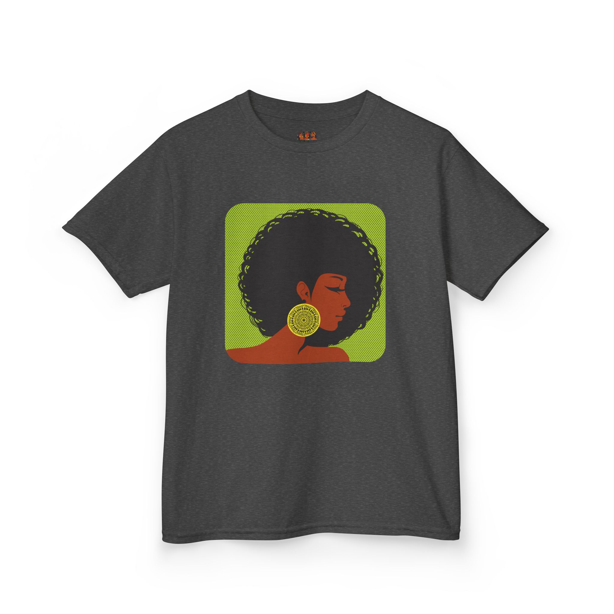 Afrocentric Kids Heavy Cotton™ T-Shirt - Black African American Girl Pride Cultural Shirt, Fun Children’s Apparel - Image 14