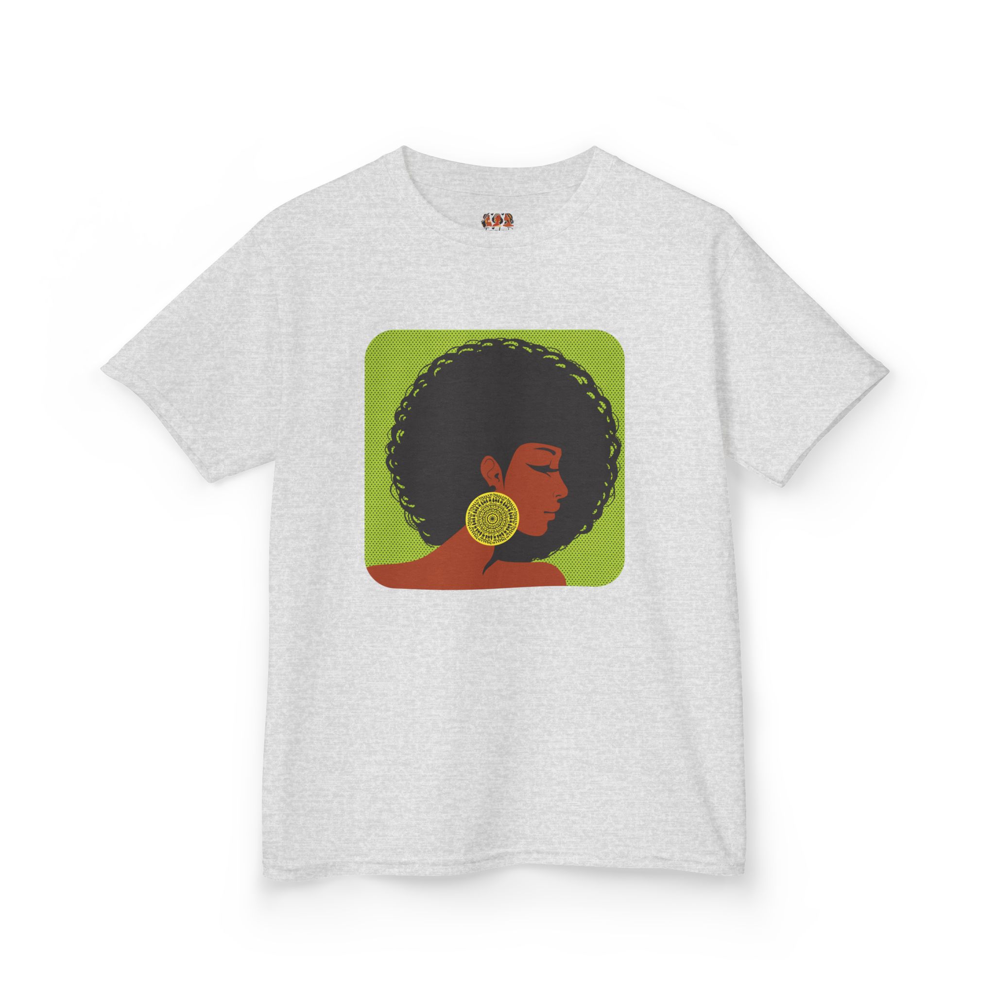 Afrocentric Kids Heavy Cotton™ T-Shirt - Black African American Girl Pride Cultural Shirt, Fun Children’s Apparel - Image 4