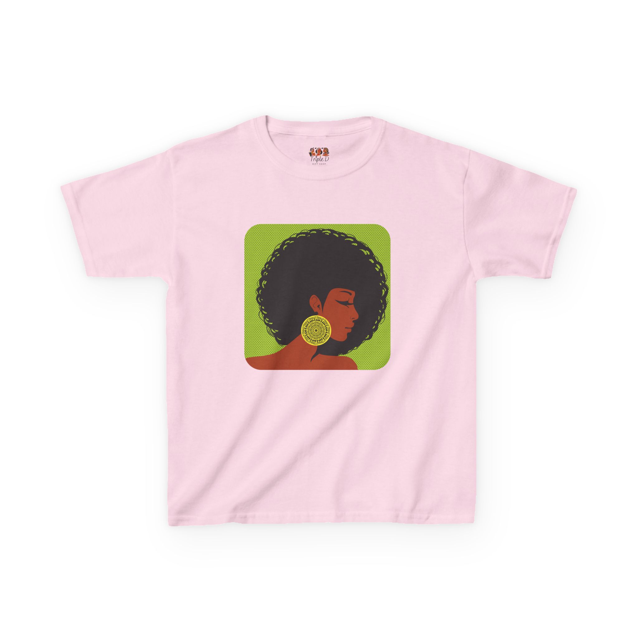 Afrocentric Kids Heavy Cotton™ T-Shirt - Black African American Girl Pride Cultural Shirt, Fun Children’s Apparel - Image 19