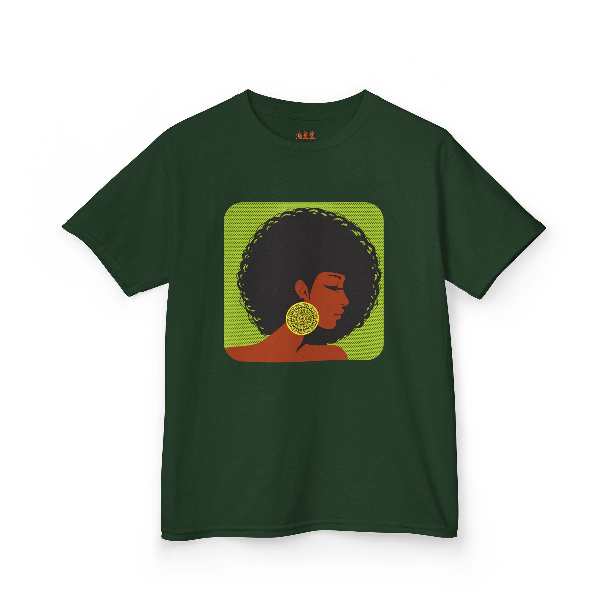 Afrocentric Kids Heavy Cotton™ T-Shirt - Black African American Girl Pride Cultural Shirt, Fun Children’s Apparel - Image 12