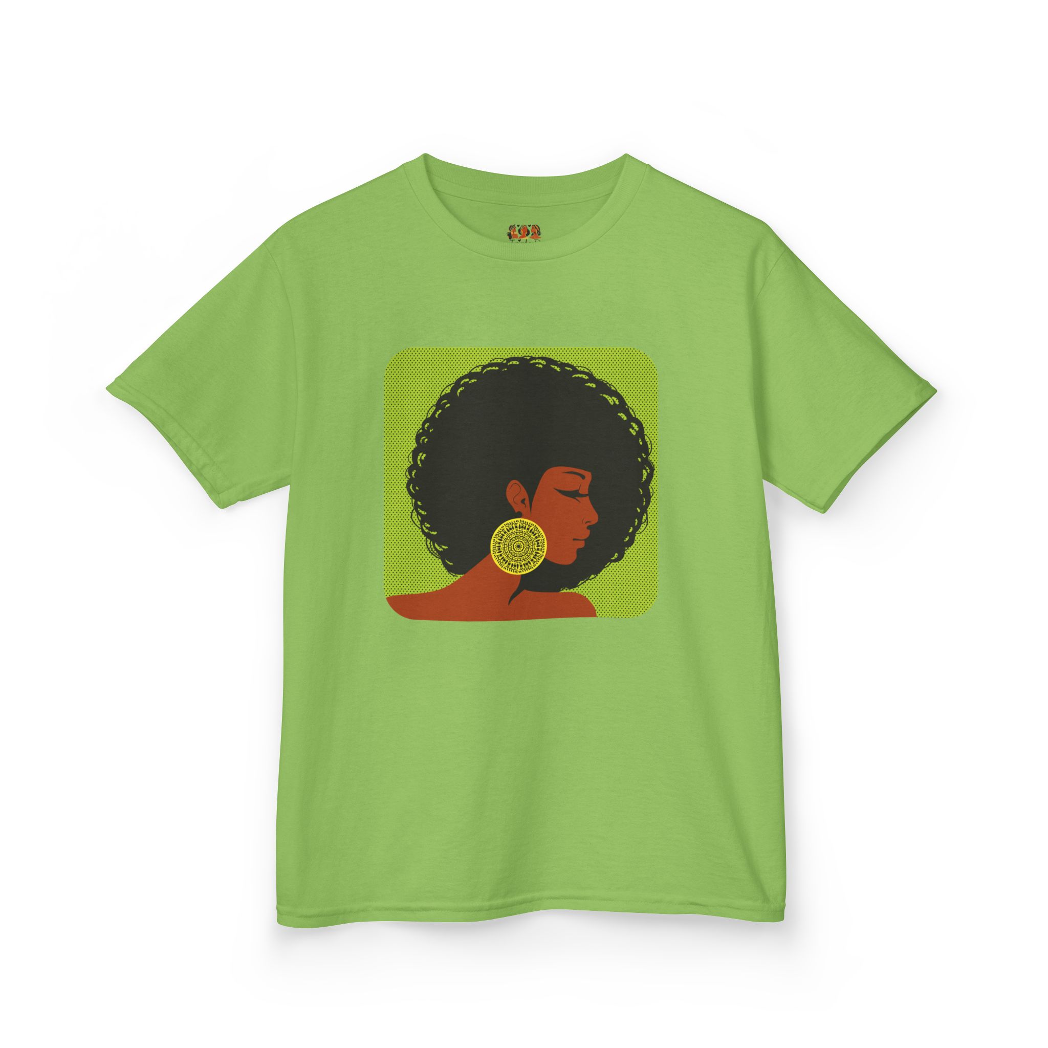 Afrocentric Kids Heavy Cotton™ T-Shirt - Black African American Girl Pride Cultural Shirt, Fun Children’s Apparel - Image 10