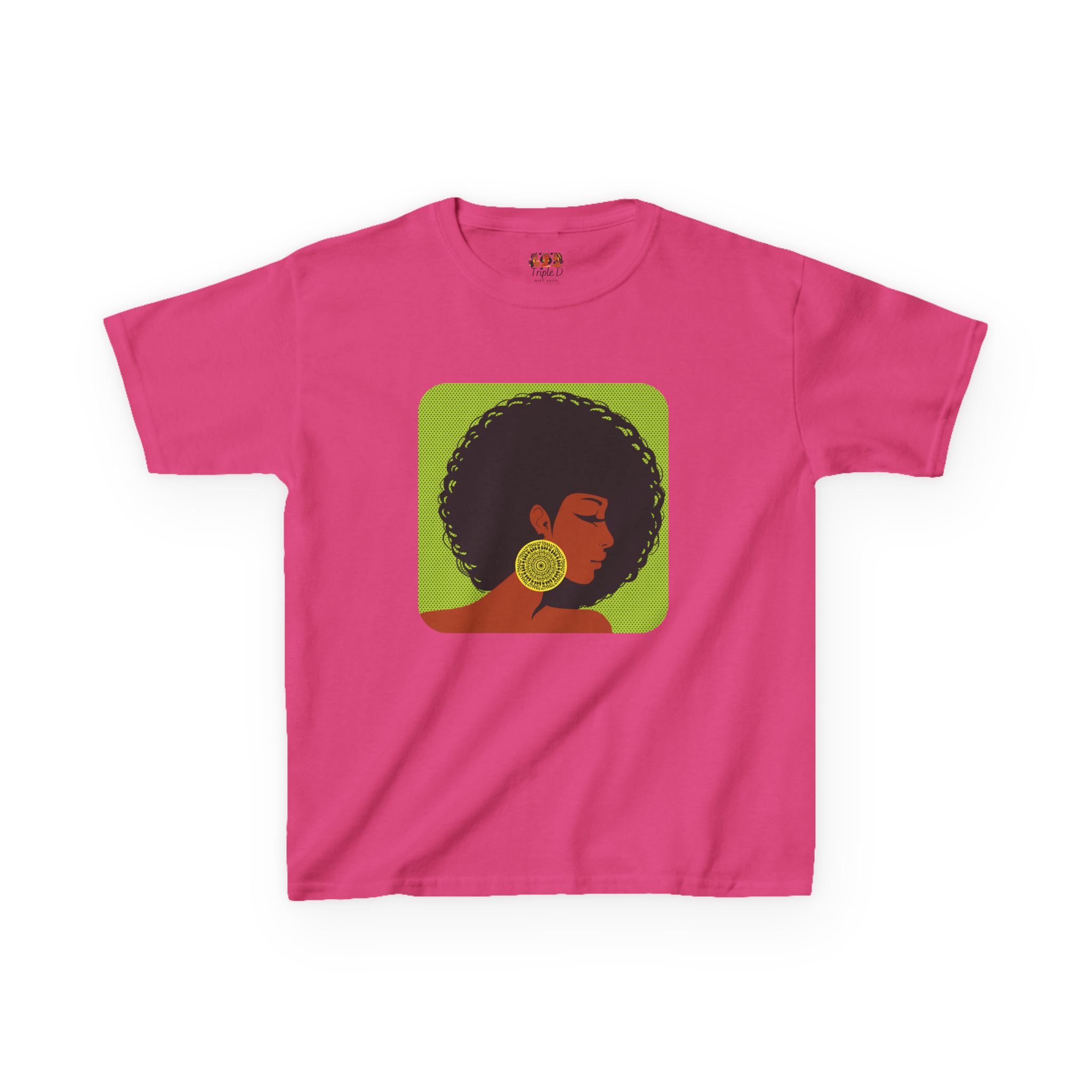 Afrocentric Kids Heavy Cotton™ T-Shirt - Black African American Girl Pride Cultural Shirt, Fun Children’s Apparel - Image 21
