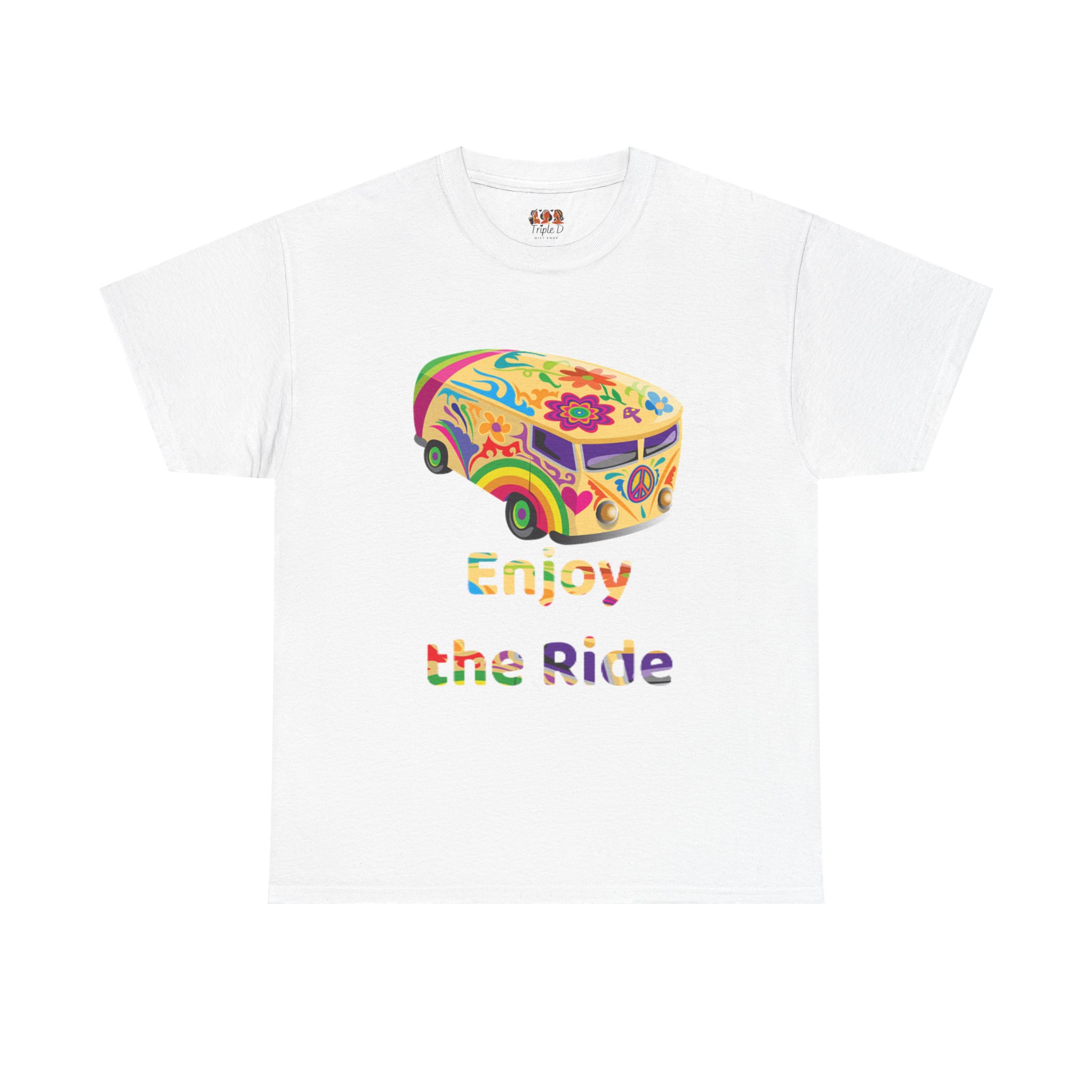 Enjoy the Ride Retro Inspired Kids Graphic T-Shirt - Fun, Vibrant, Retro Style
