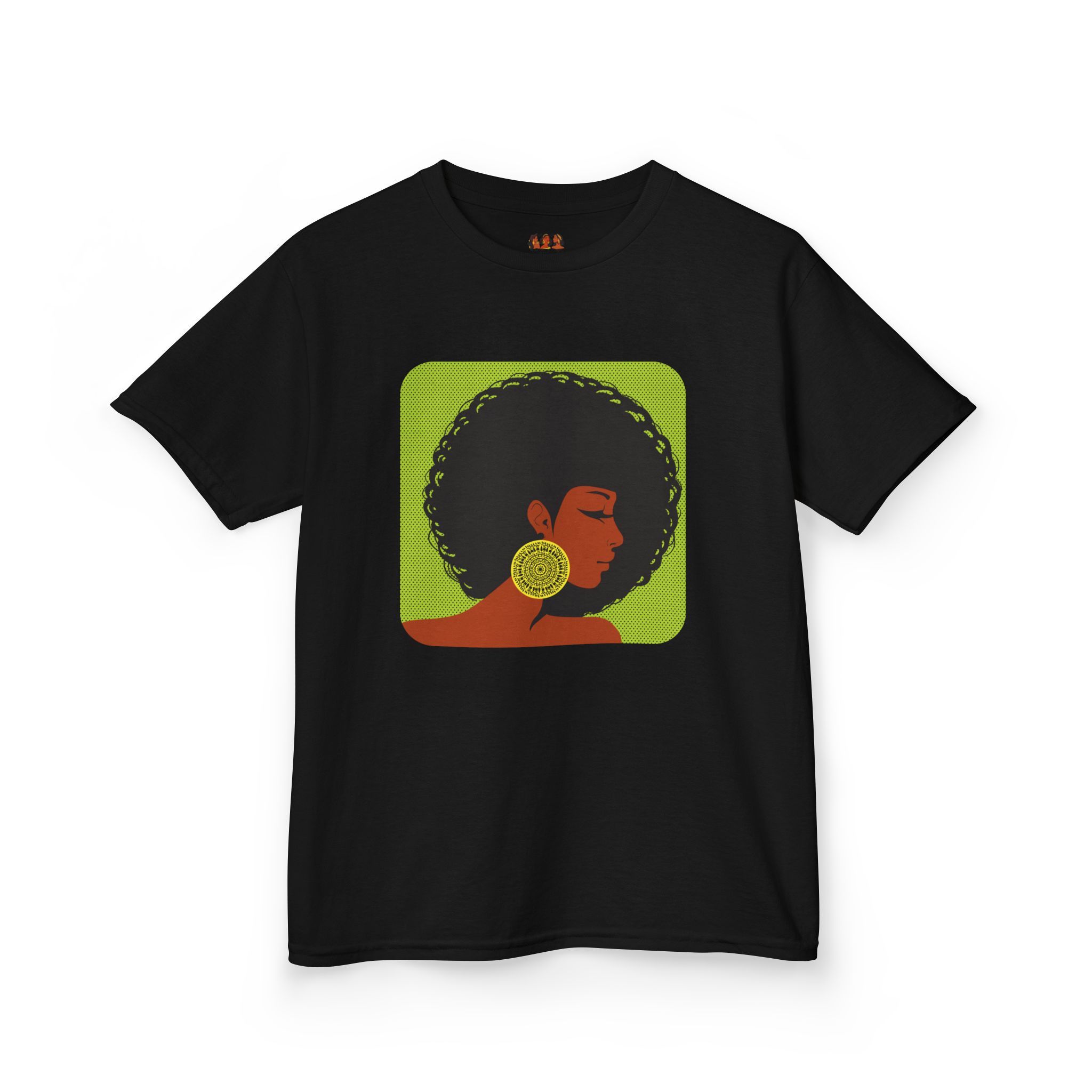 Afrocentric Kids Heavy Cotton™ T-Shirt - Black African American Girl Pride Cultural Shirt, Fun Children’s Apparel - Image 6