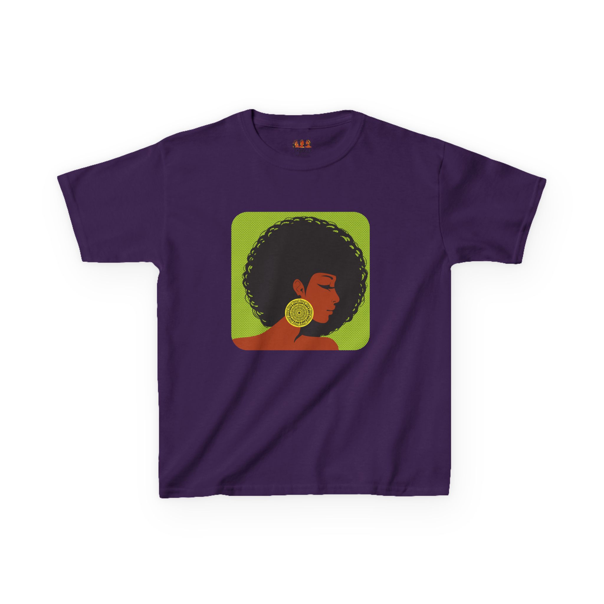 Afrocentric Kids Heavy Cotton™ T-Shirt - Black African American Girl Pride Cultural Shirt, Fun Children’s Apparel - Image 17