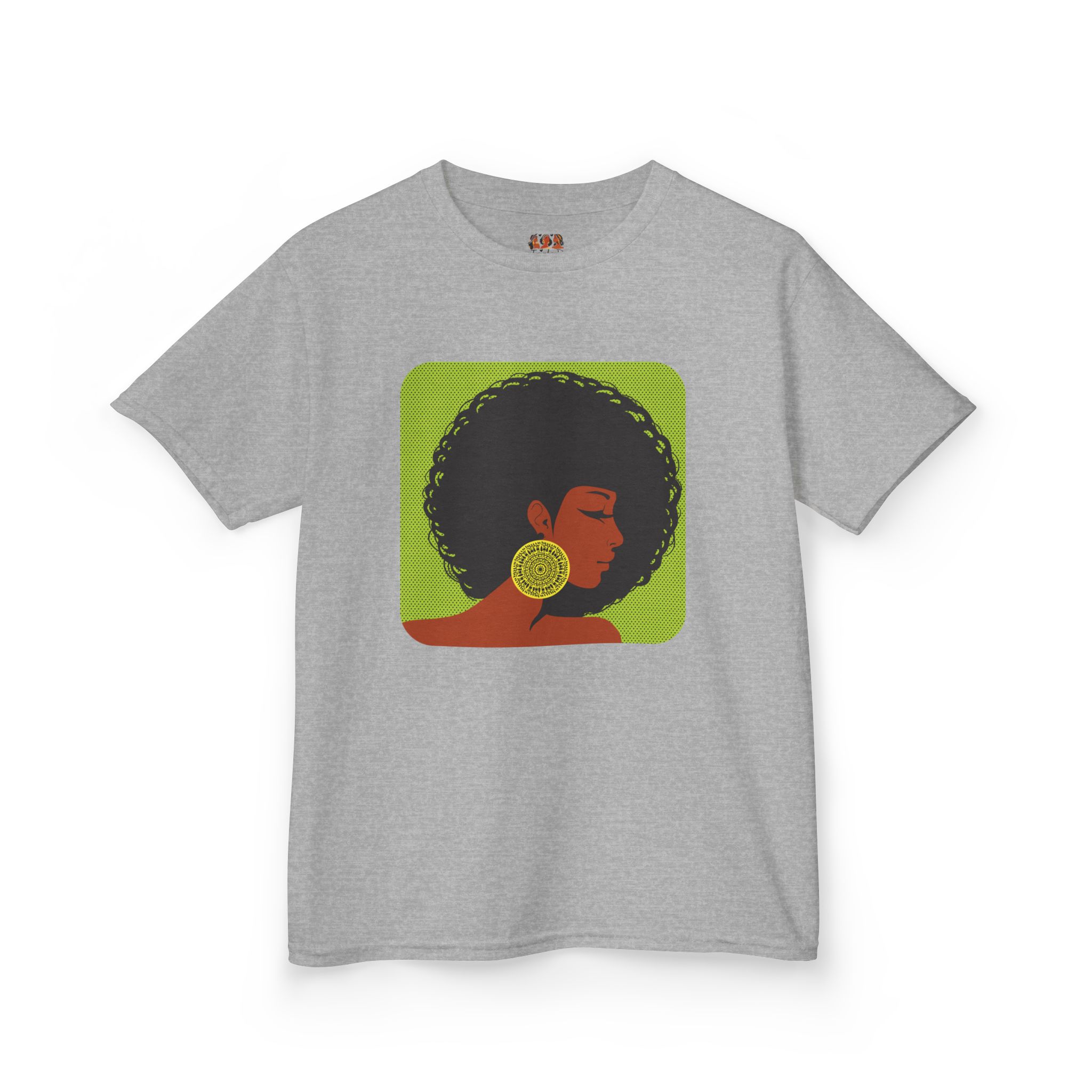 Afrocentric Kids Heavy Cotton™ T-Shirt - Black African American Girl Pride Cultural Shirt, Fun Children’s Apparel - Image 8