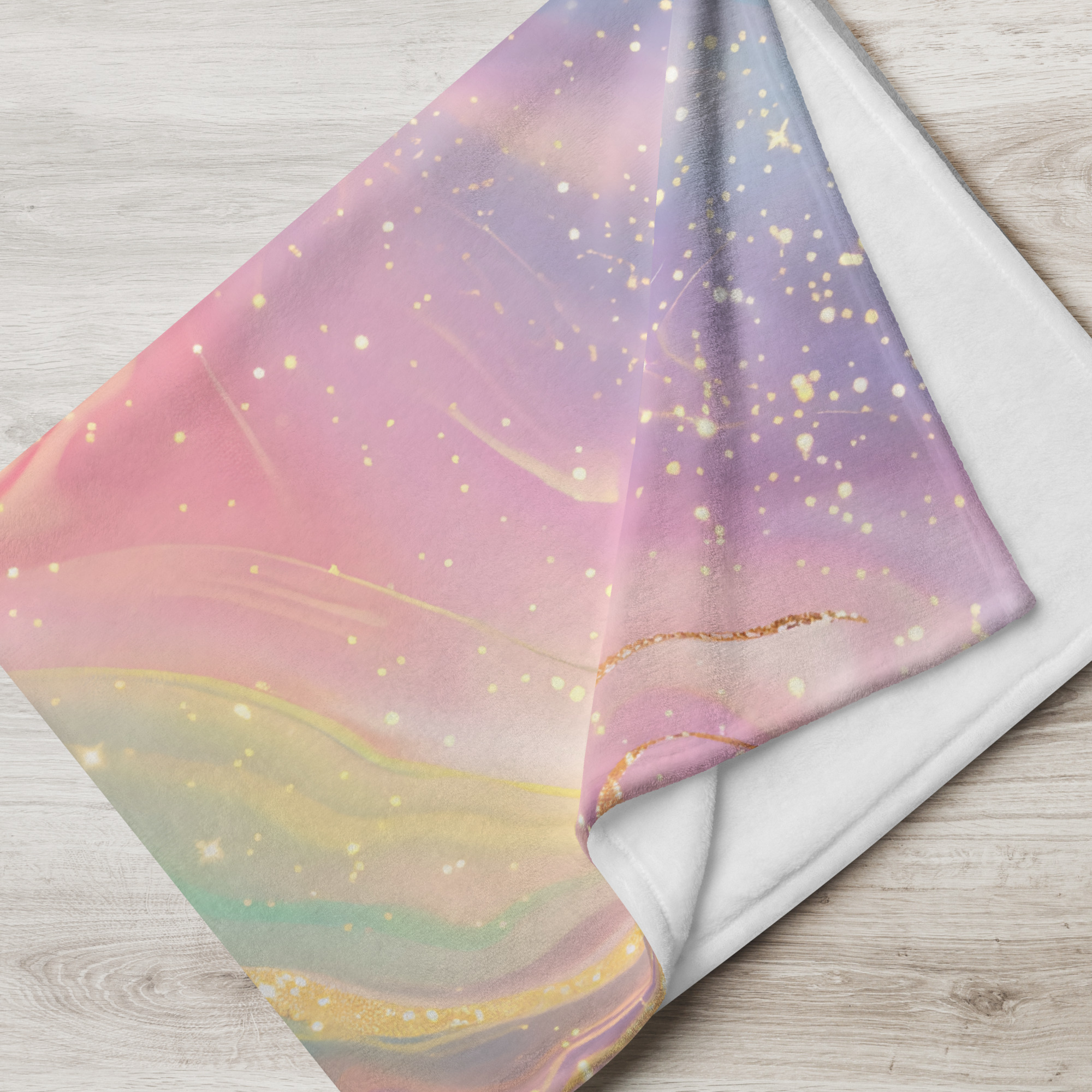 Pastel Marble Galaxy Throw Blanket - Image 2