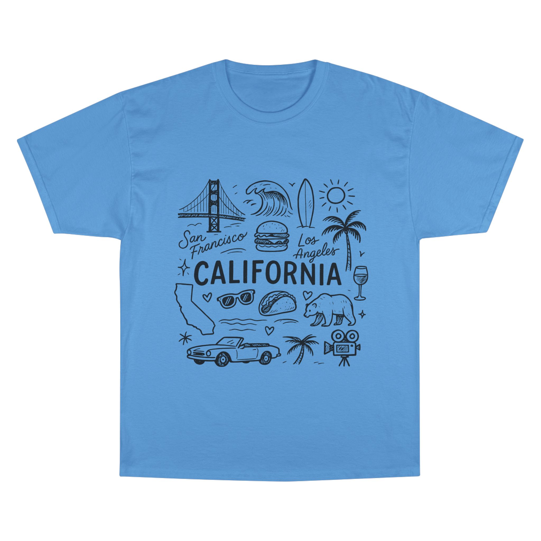California State Icons Unisex T-Shirt — Champion Brand - Image 10