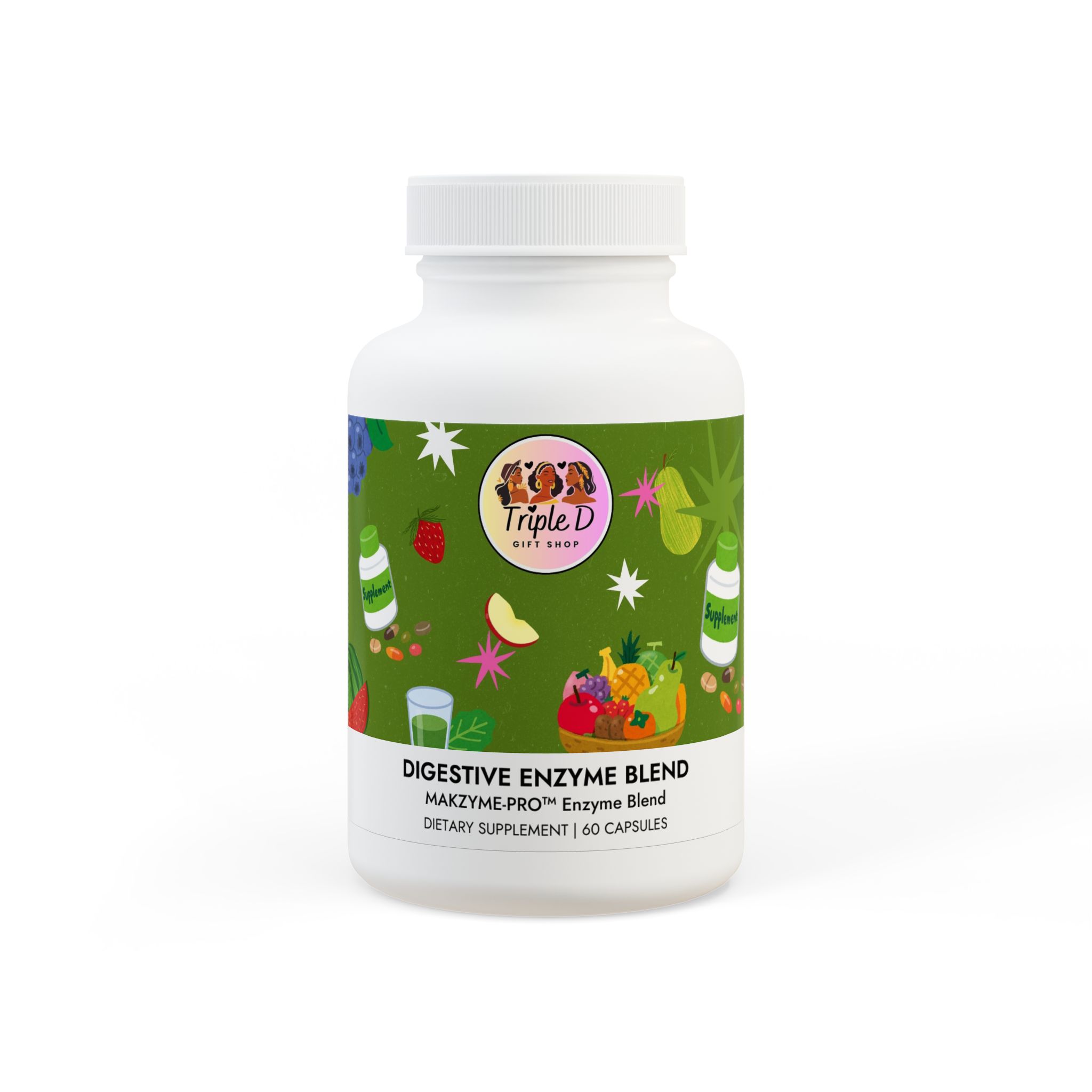 Digestive Enzyme Blend Supplement (60 Capsules)