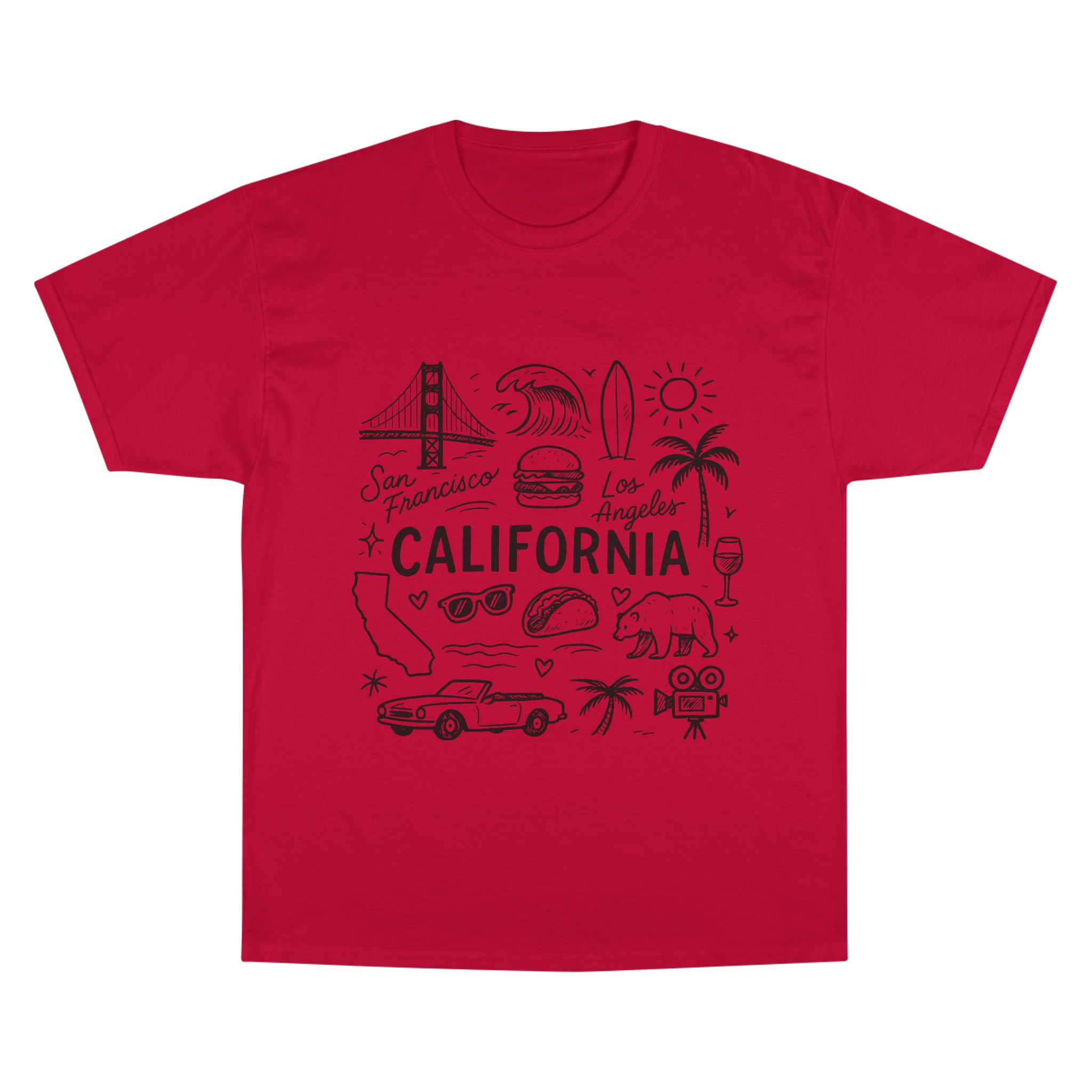 California State Icons Unisex T-Shirt — Champion Brand - Image 16