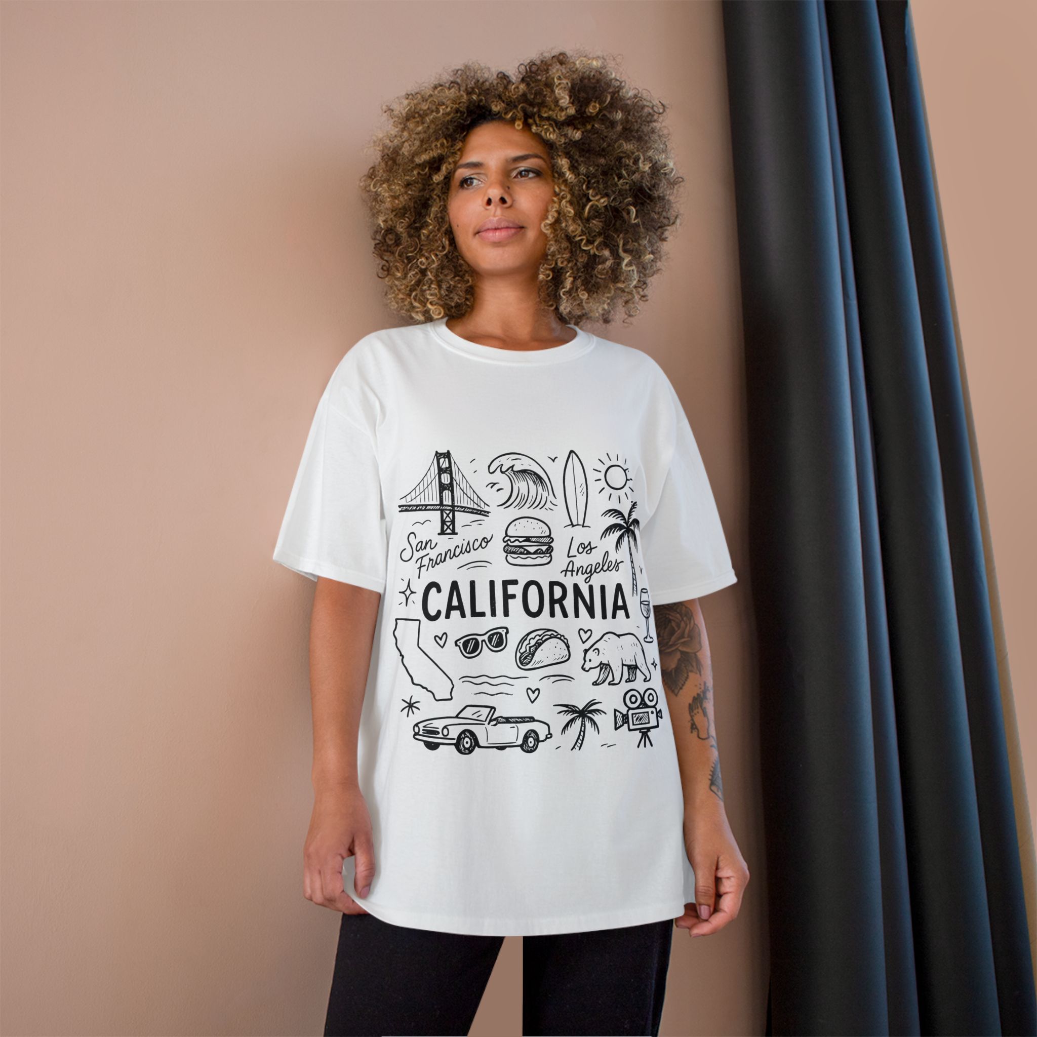 California State Icons Unisex T-Shirt — Champion Brand - Image 3