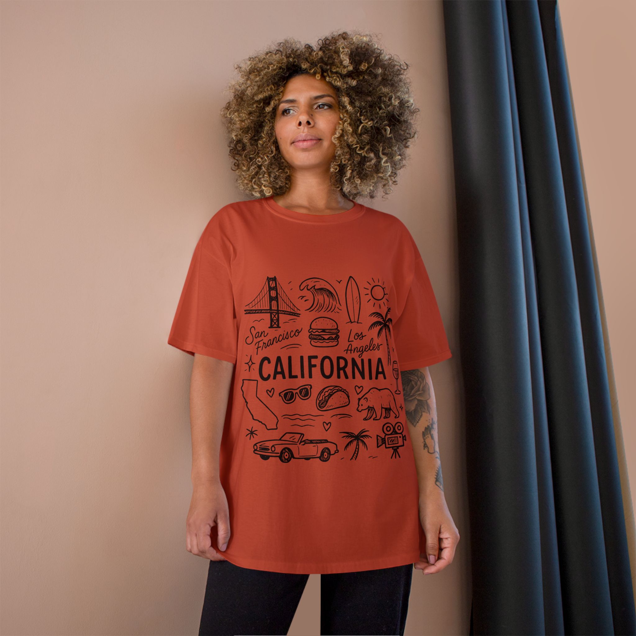 California State Icons Unisex T-Shirt — Champion Brand - Image 9