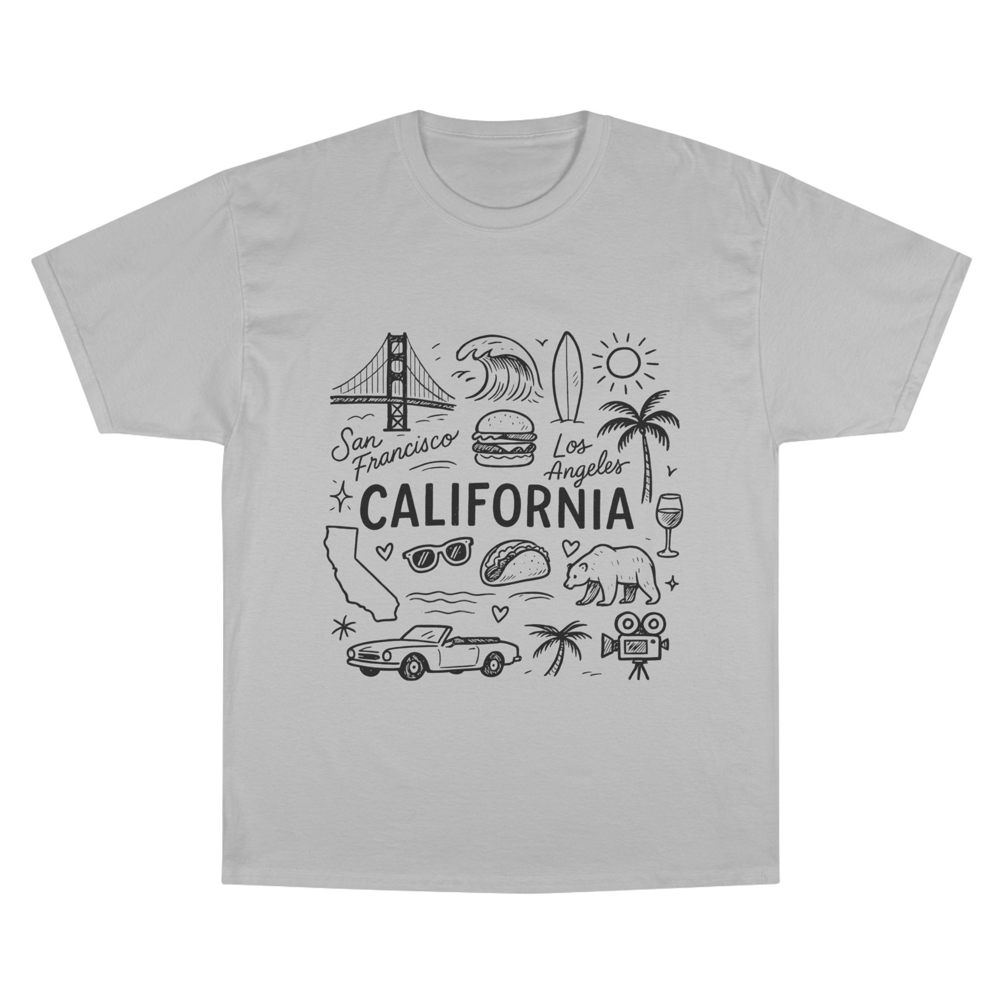 California State Icons Unisex T-Shirt — Champion Brand - Image 4