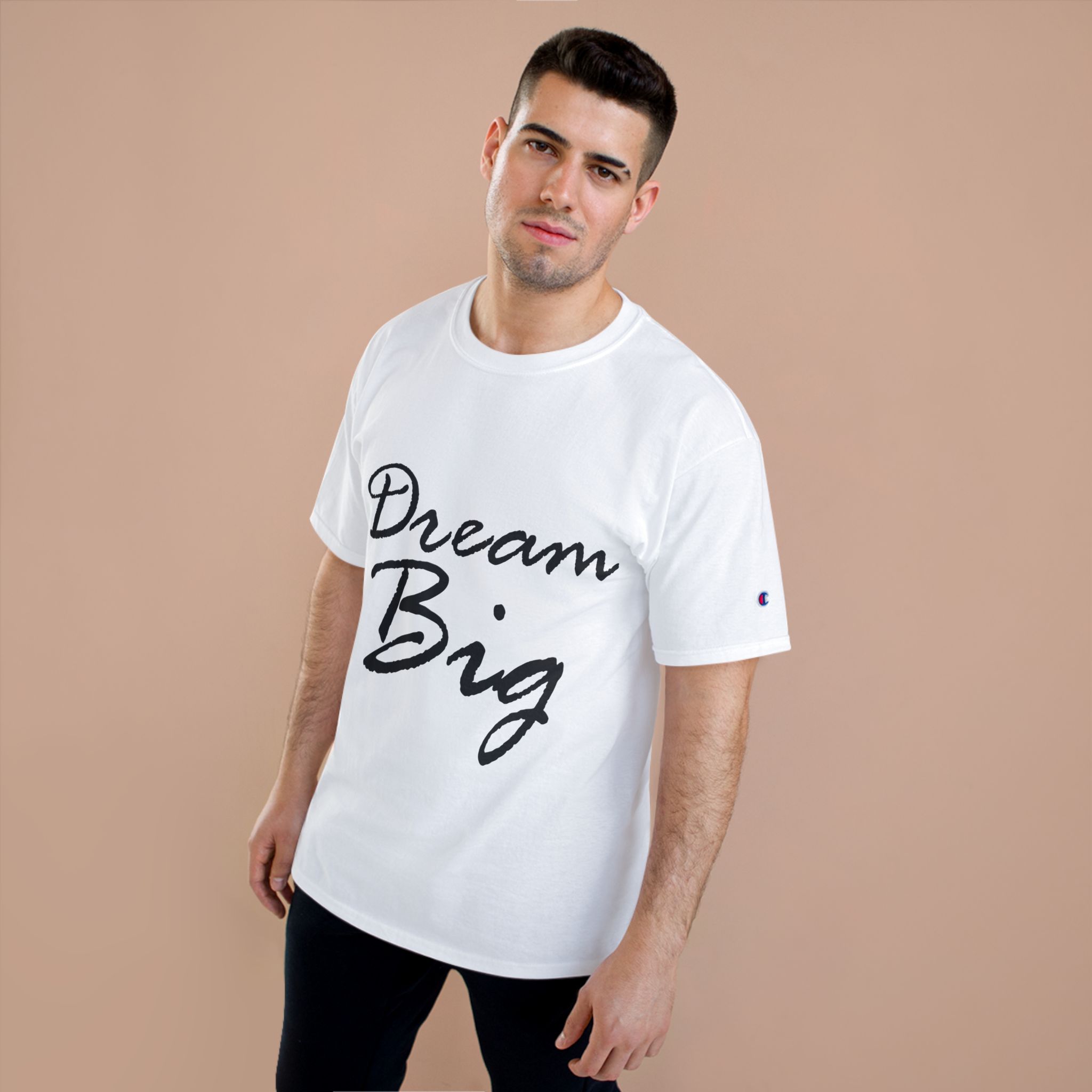 Dream Big Motivational Unisex T-Shirt — Champion Brand - Image 3