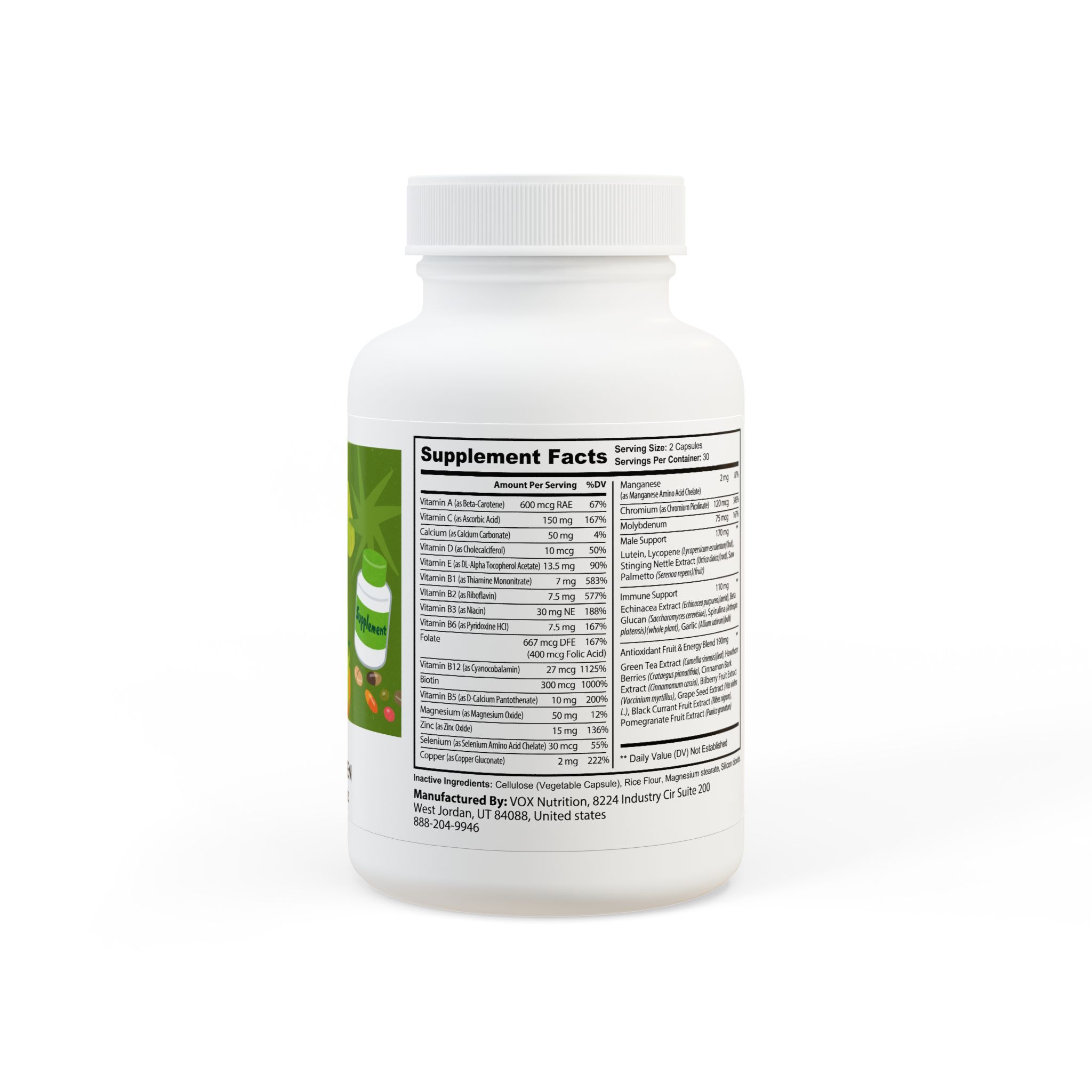 Multivitamin for Men Supplement (60 Capsules) - Image 3
