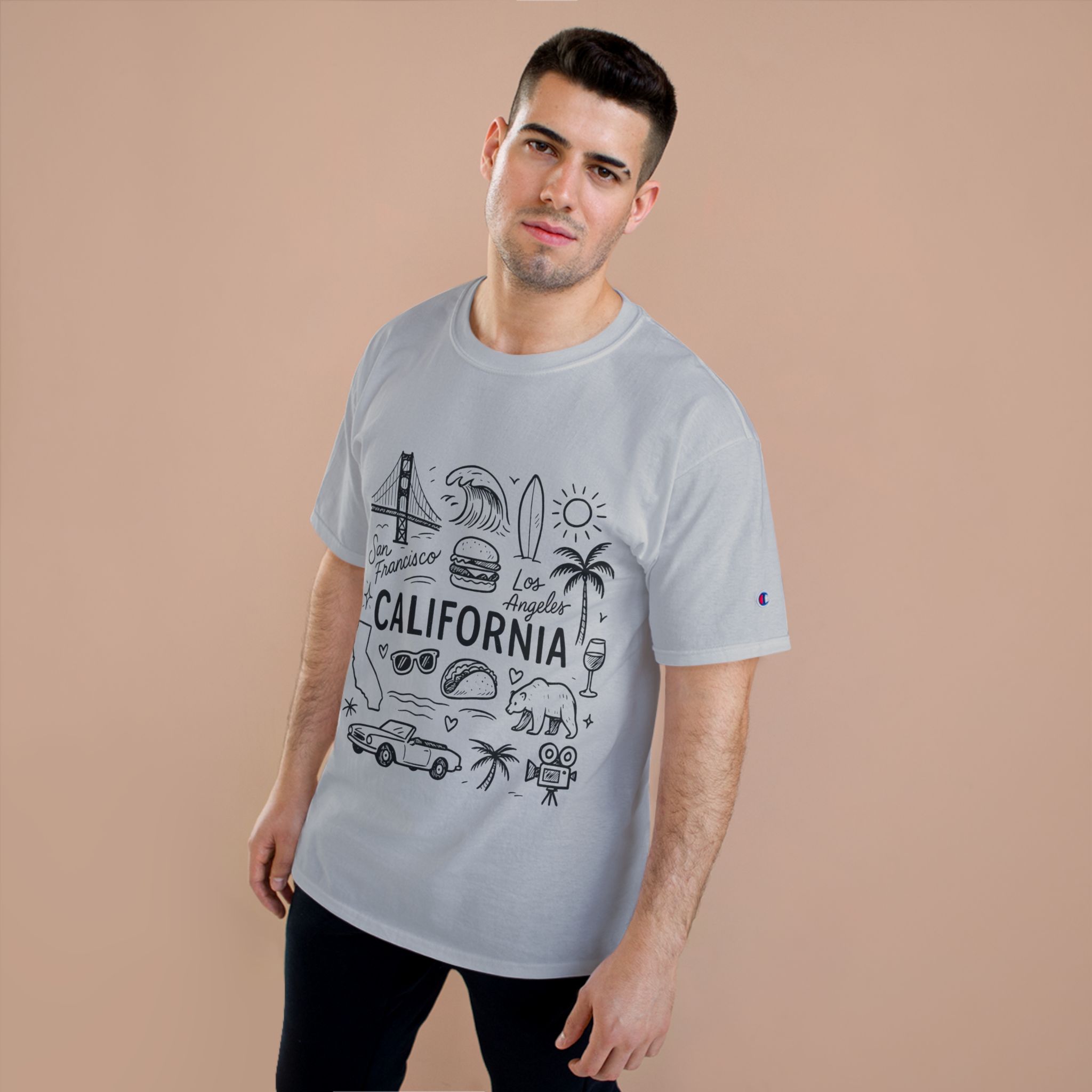 California State Icons Unisex T-Shirt — Champion Brand - Image 5