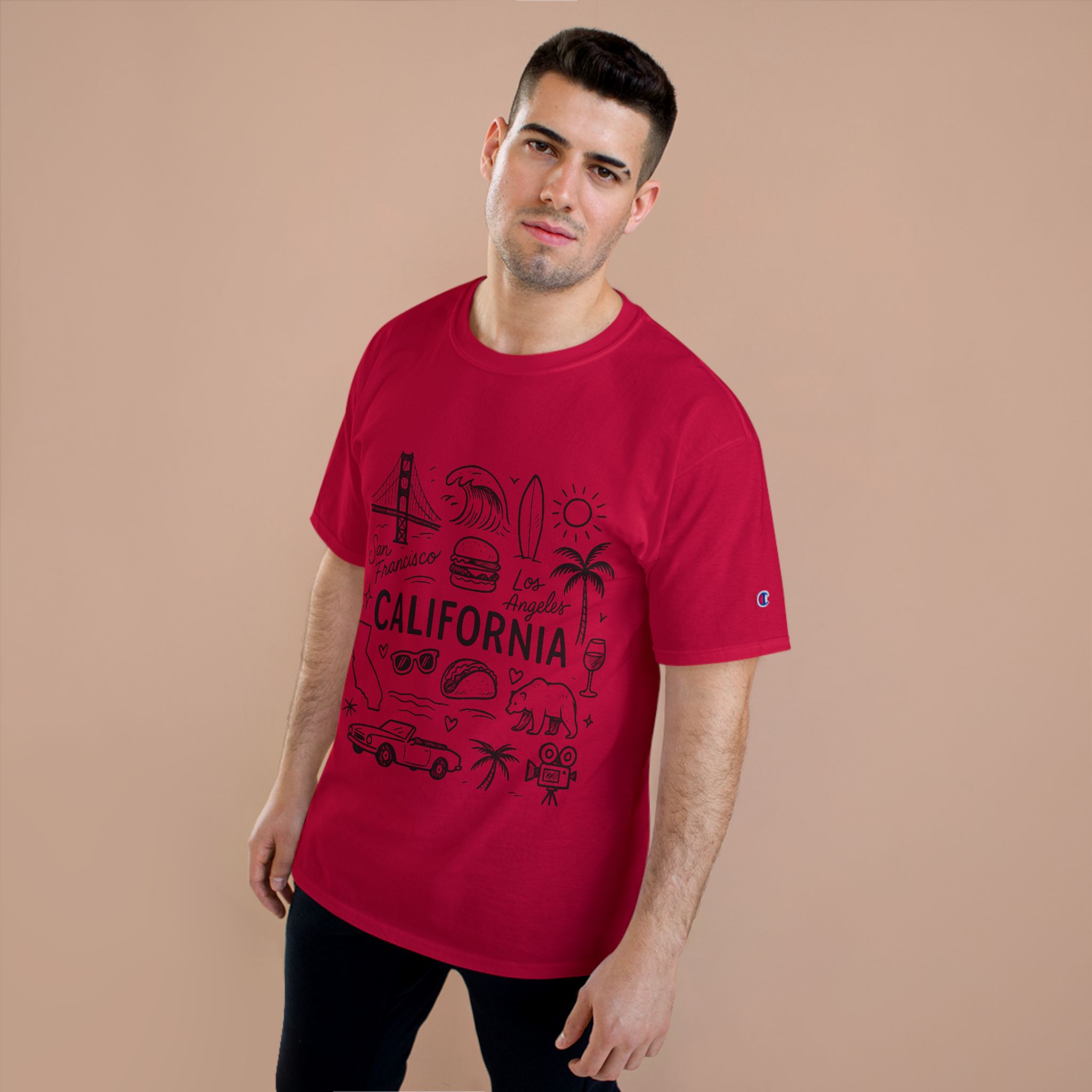 California State Icons Unisex T-Shirt — Champion Brand - Image 17
