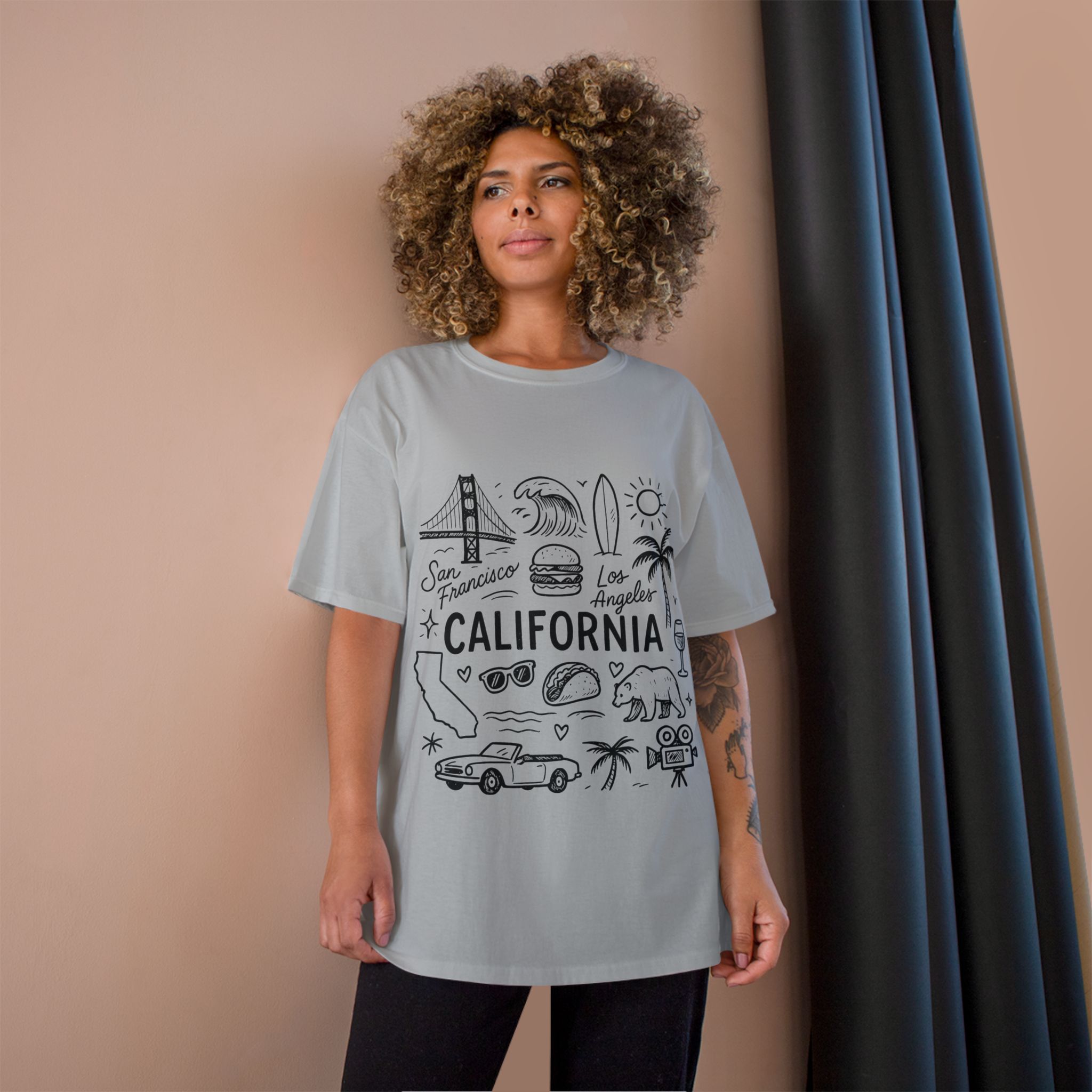 California State Icons Unisex T-Shirt — Champion Brand - Image 6