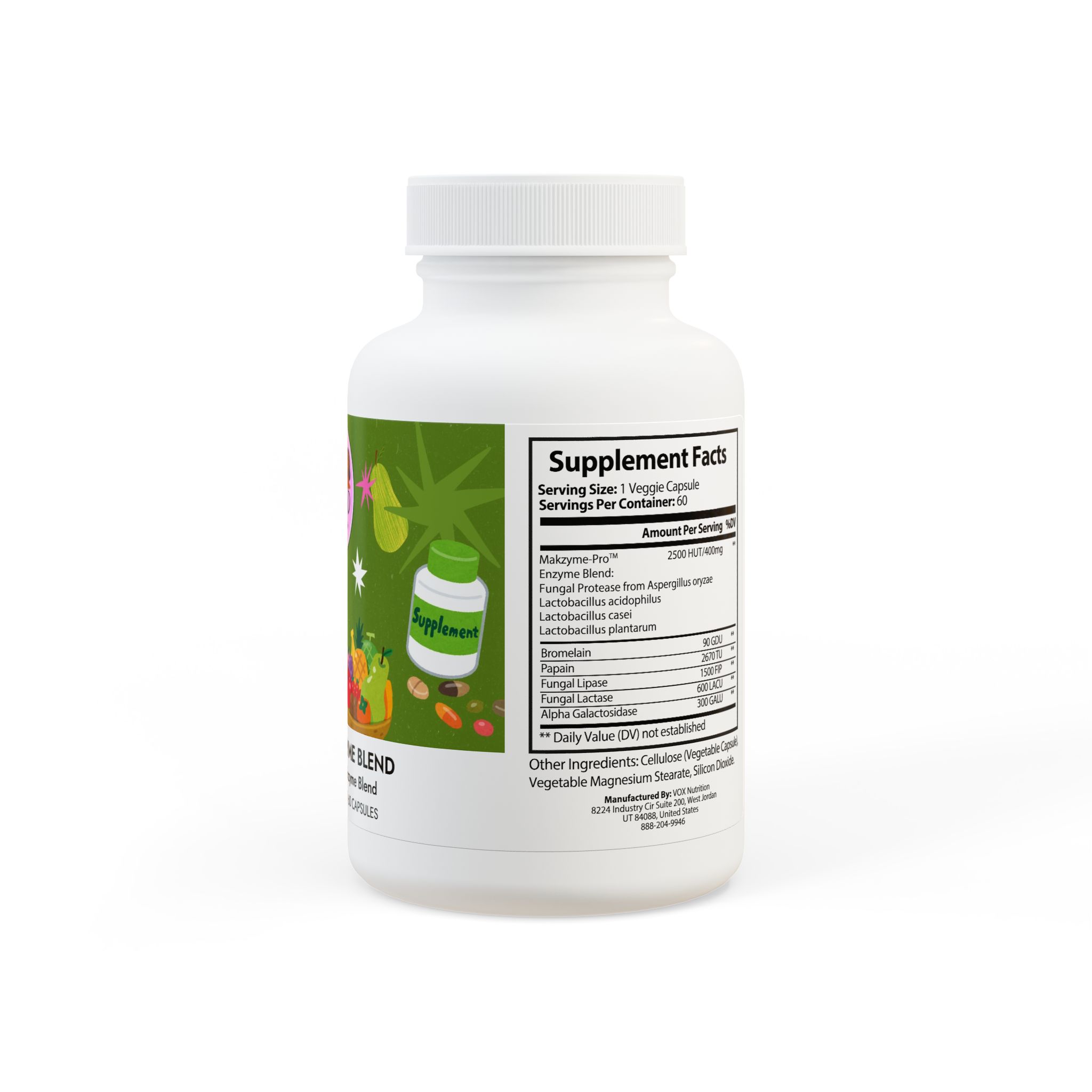 Digestive Enzyme Blend Supplement (60 Capsules) - Image 3