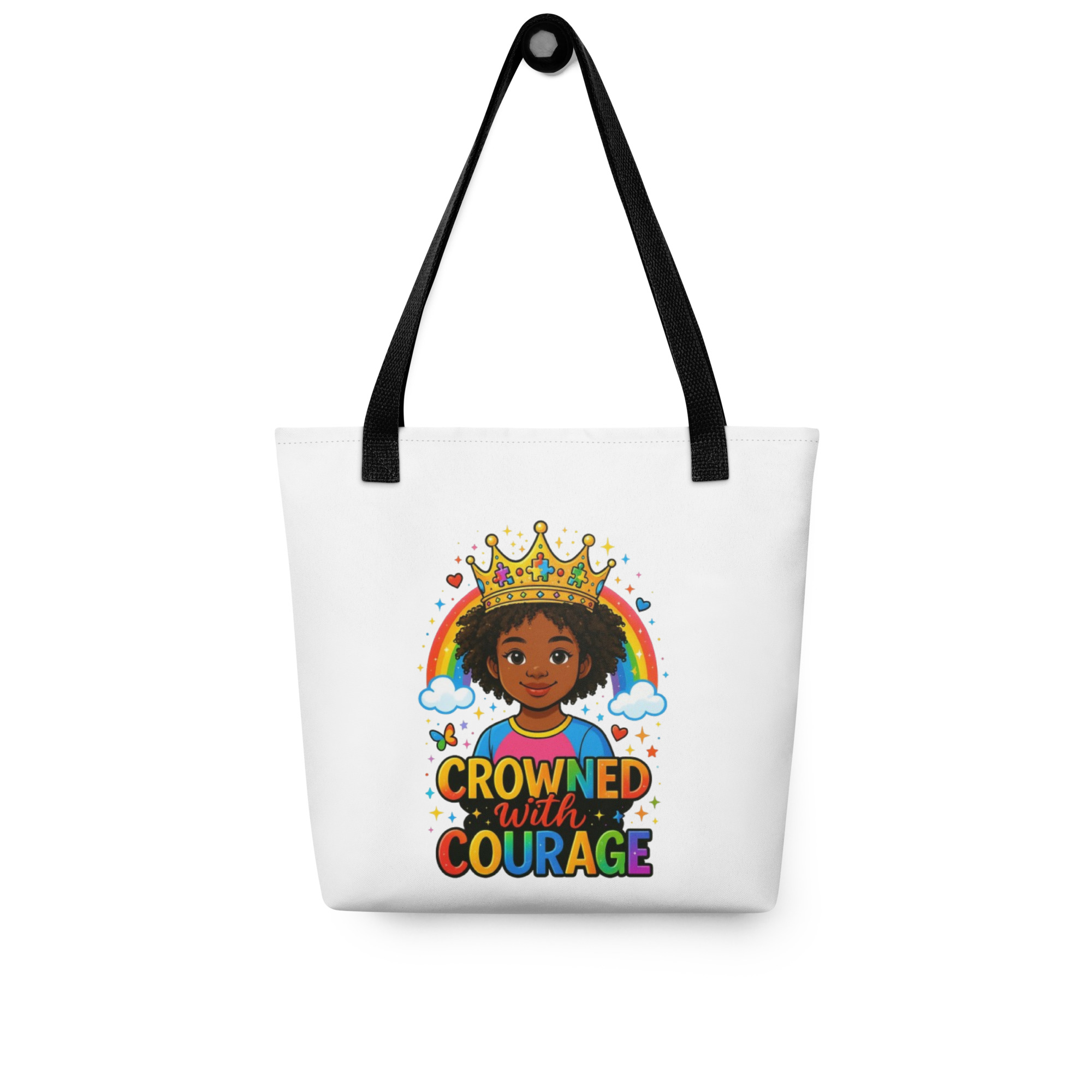 Crowned with Courage Tote Bag