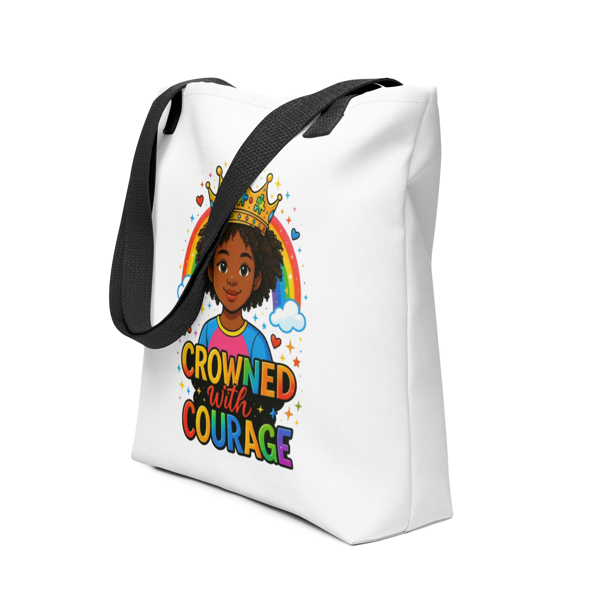 Crowned with Courage Tote Bag - Image 2