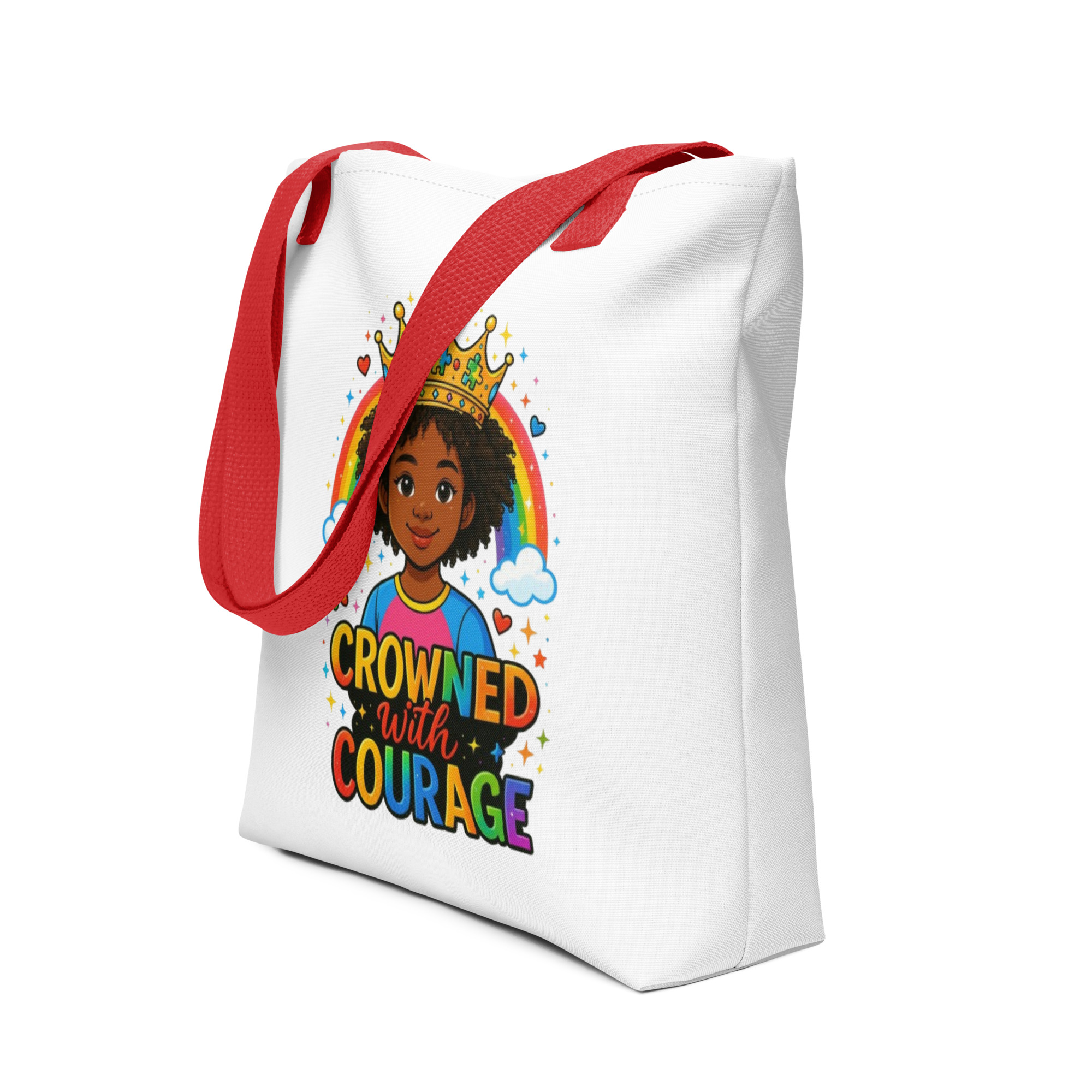 Crowned with Courage Tote Bag - Image 4