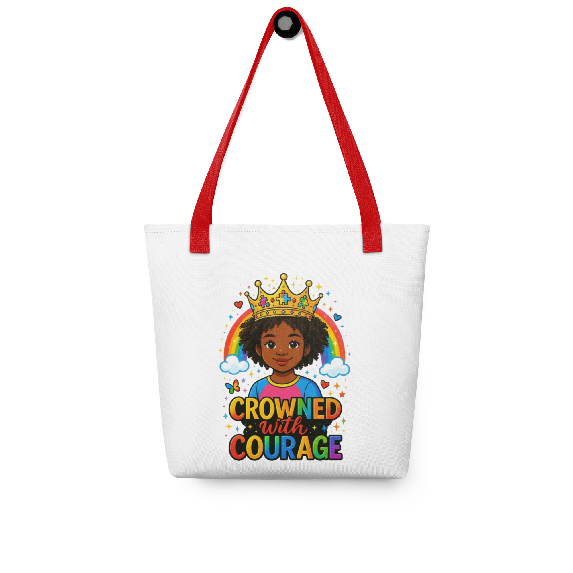Crowned with Courage Tote Bag - Image 5