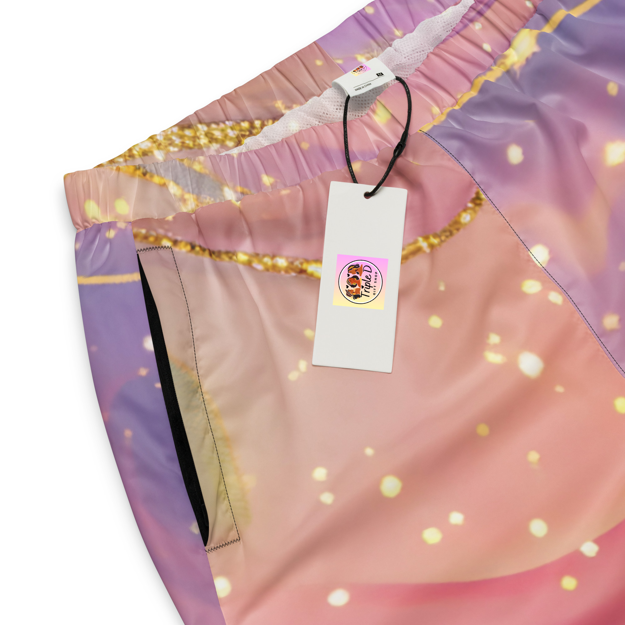 Pastel Marble Galaxy Unisex Track Pants - Image 4