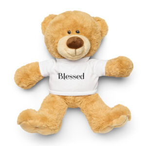 Teddy Bear with a Blessed T-shirt