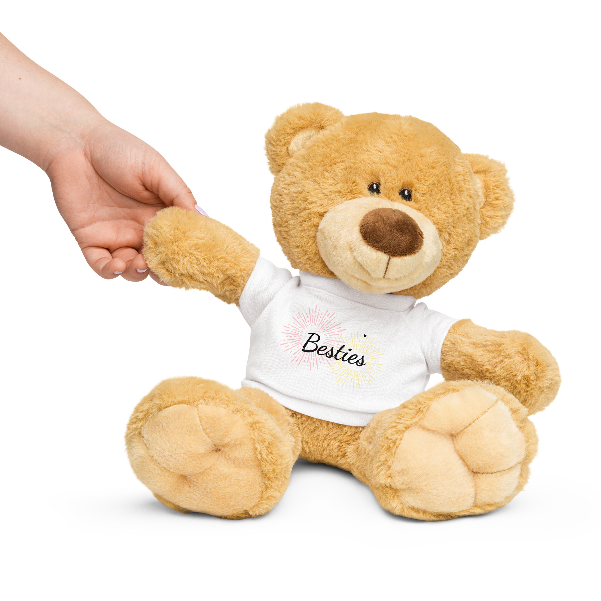 Teddy Bear with a Besties T-shirt - Image 3