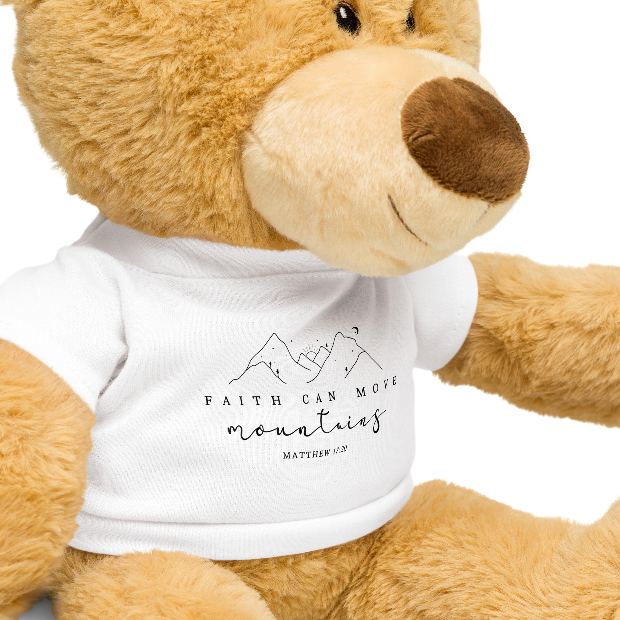 Teddy Bear with a Faith T-shirt - Image 2