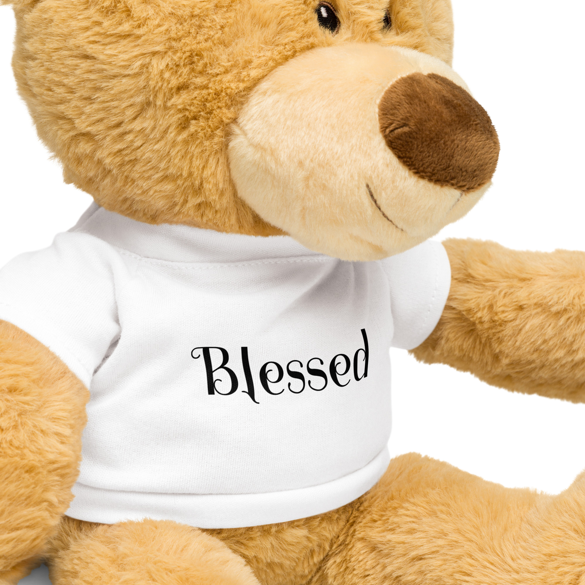Teddy Bear with a Blessed T-shirt - Image 4