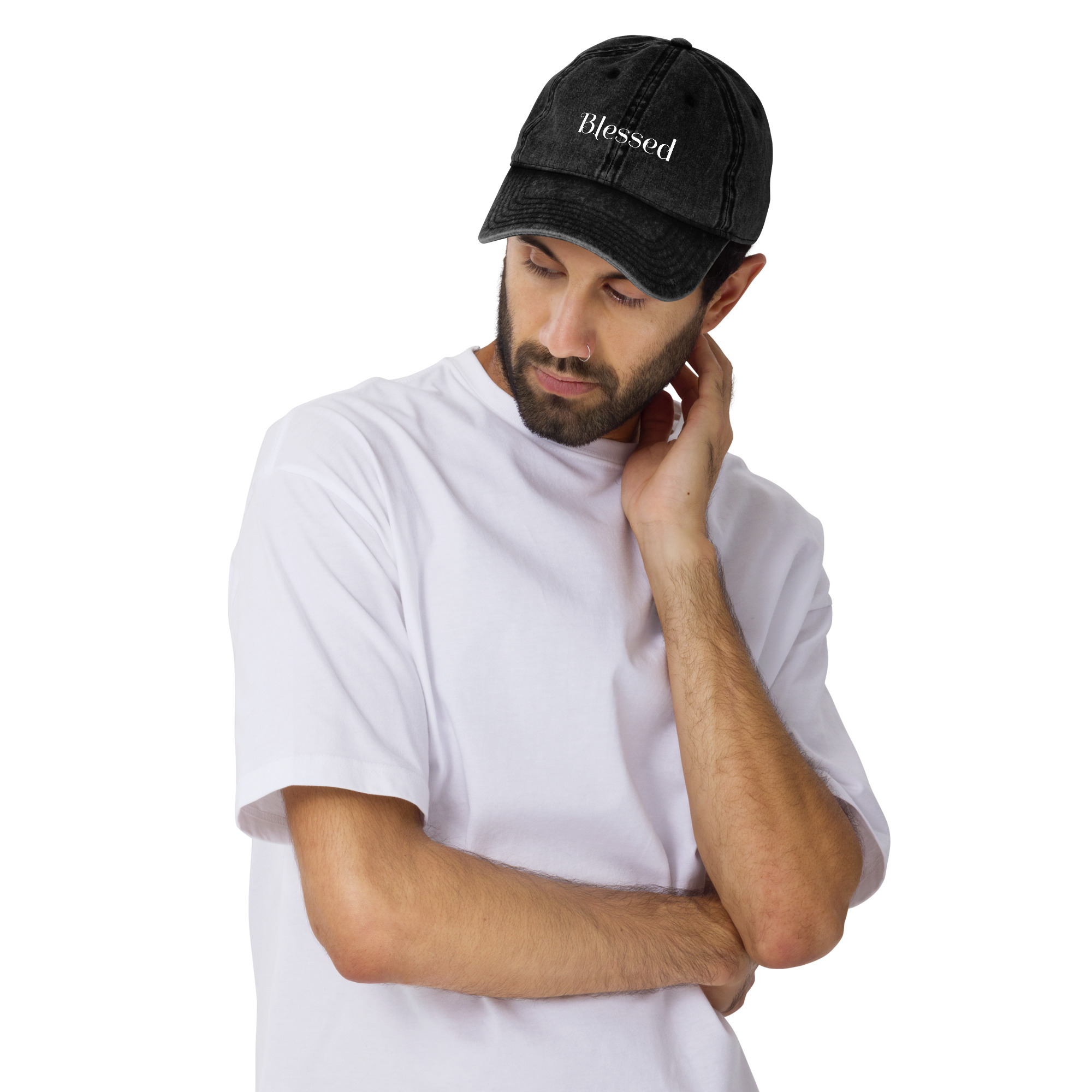 Blessed Vintage Cotton Twill Cap - Image 3