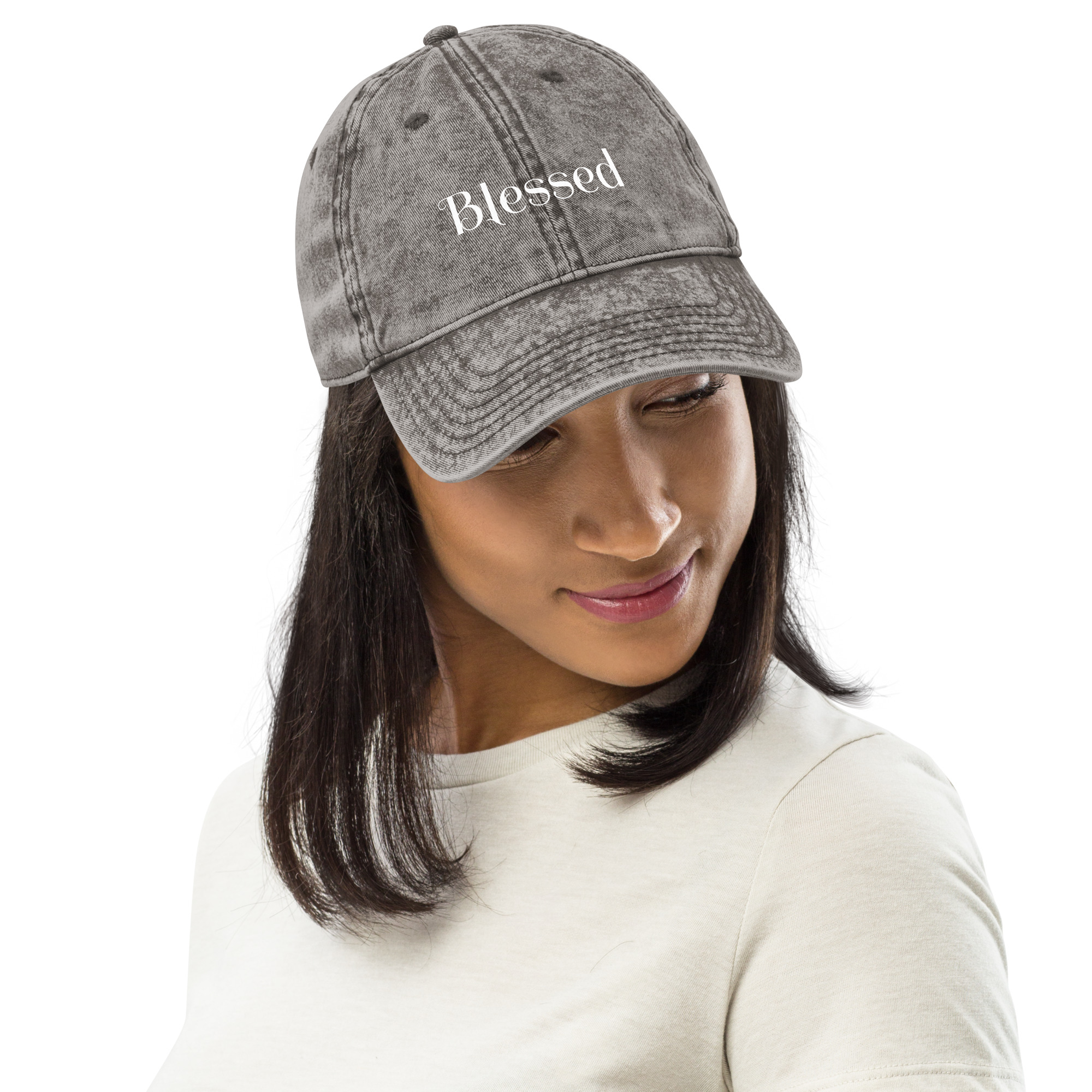Blessed Vintage Cotton Twill Cap - Image 8