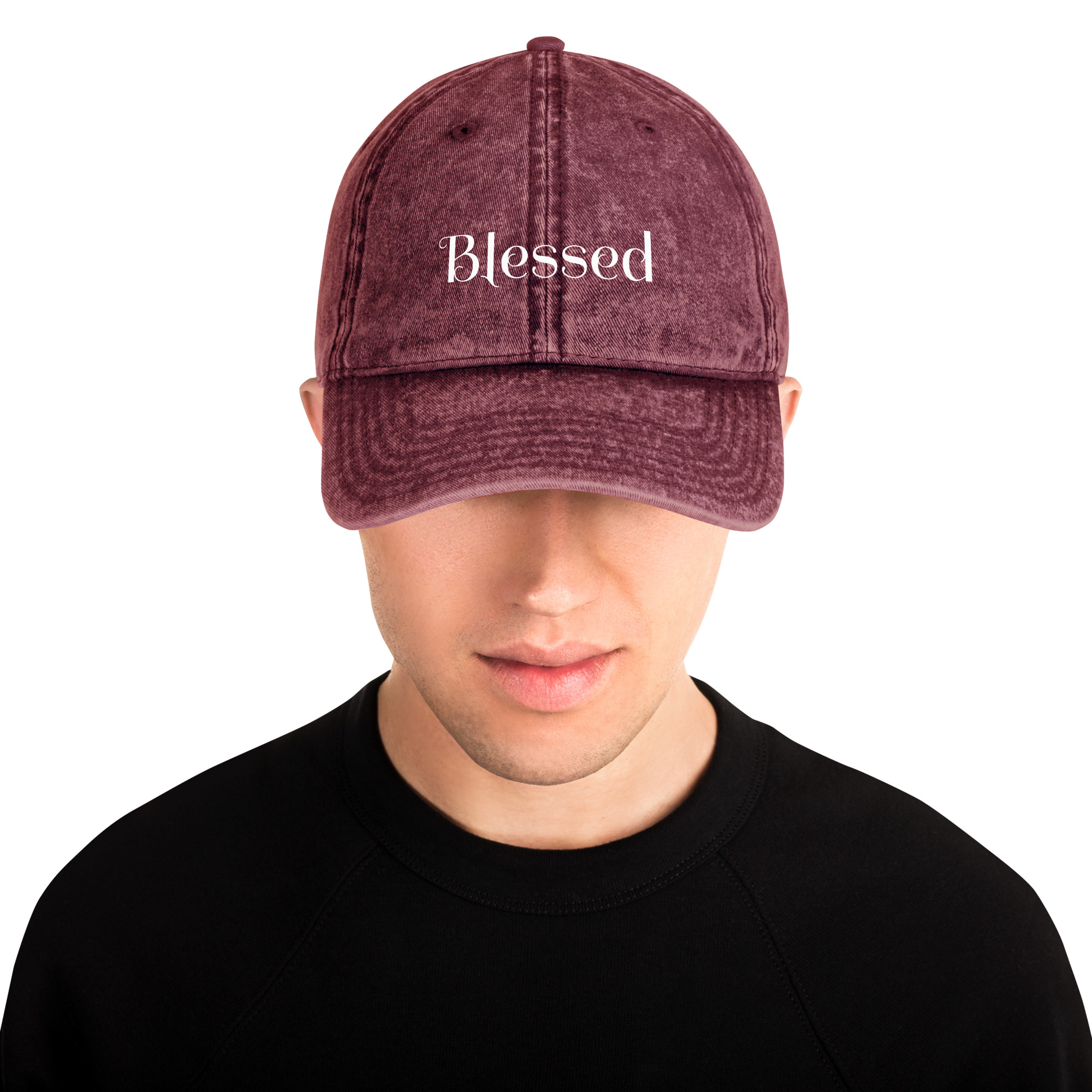 Blessed Vintage Cotton Twill Cap - Image 6