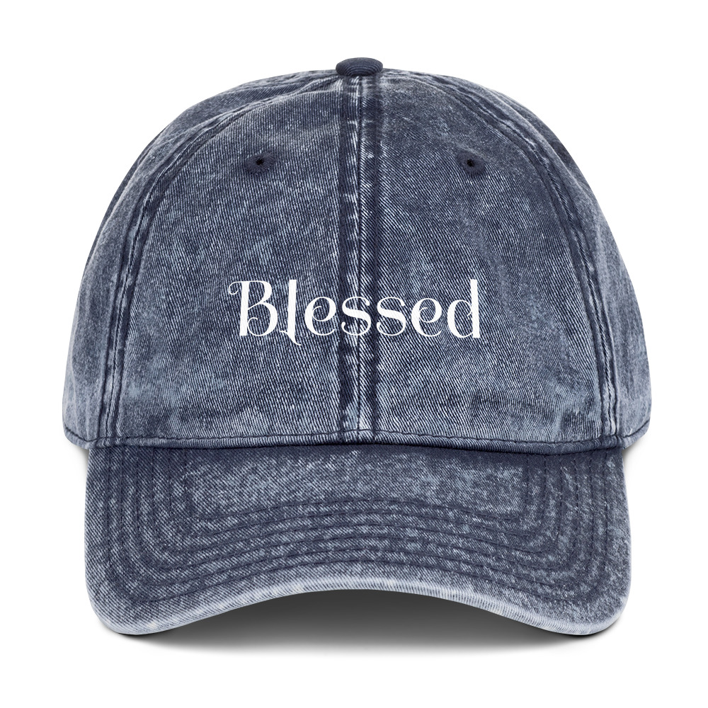 Blessed Vintage Cotton Twill Cap - Image 12