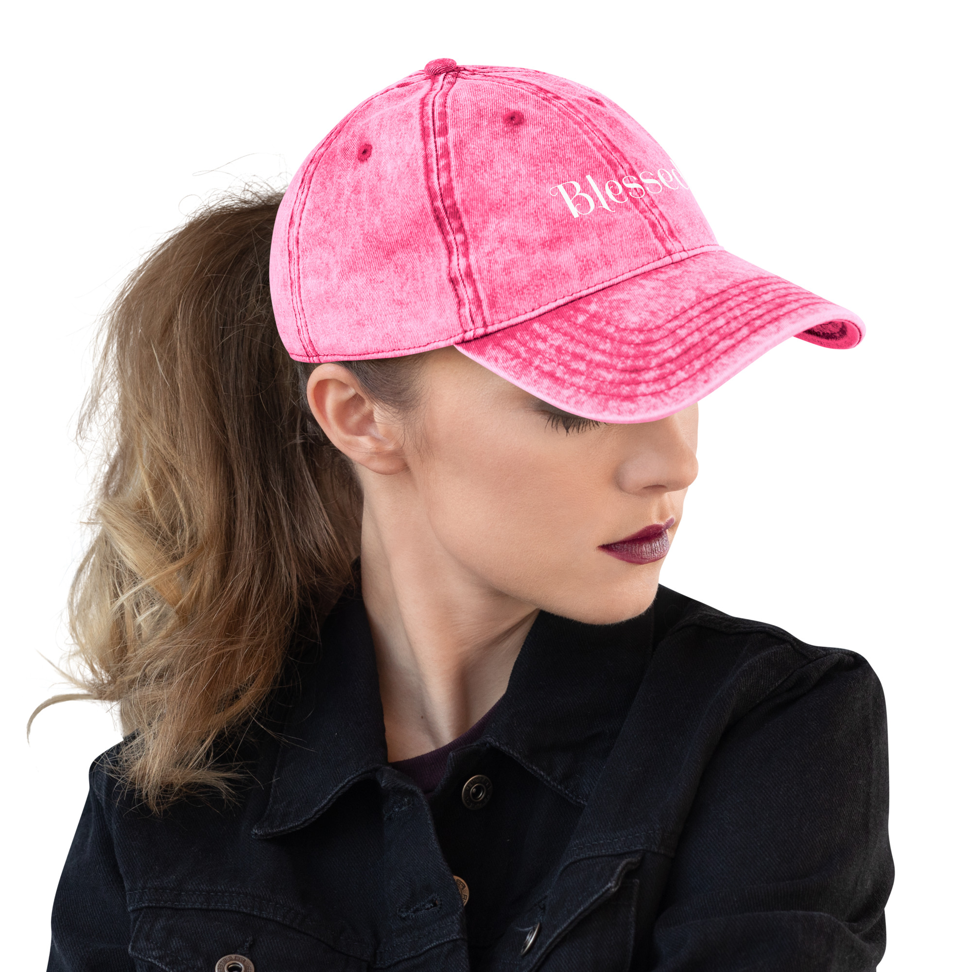 Blessed Vintage Cotton Twill Cap - Image 7