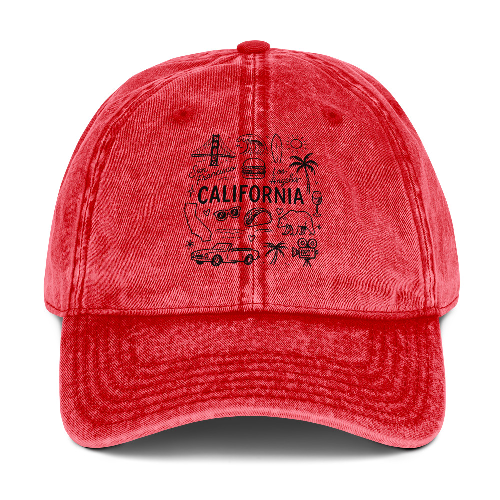 California Vintage Cotton Twill Cap