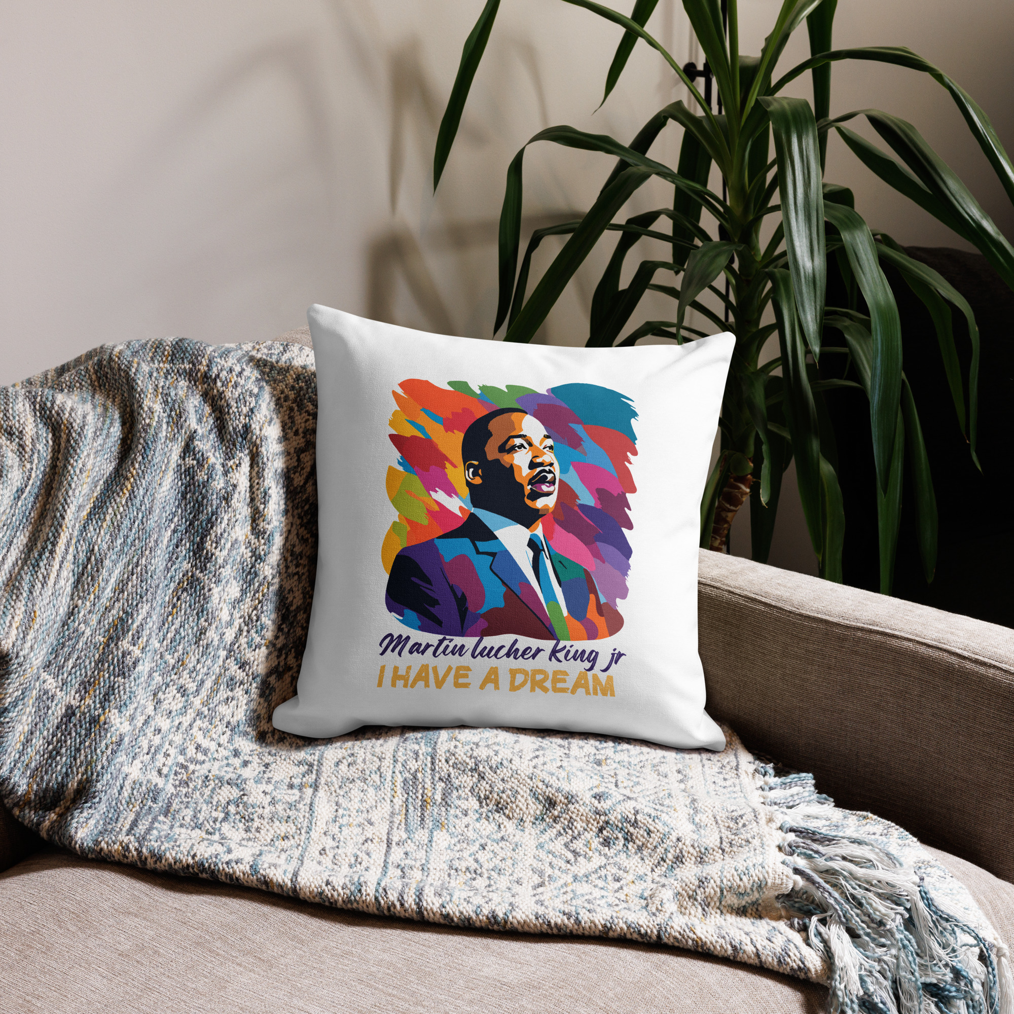 Martin Luther King Jr. (MLK) I Have a Dream Premium Pillow - Image 2