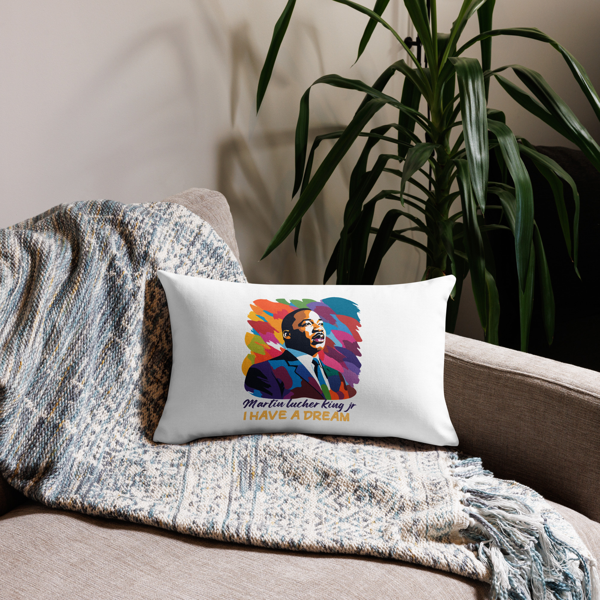 Martin Luther King Jr. (MLK) I Have a Dream Premium Pillow