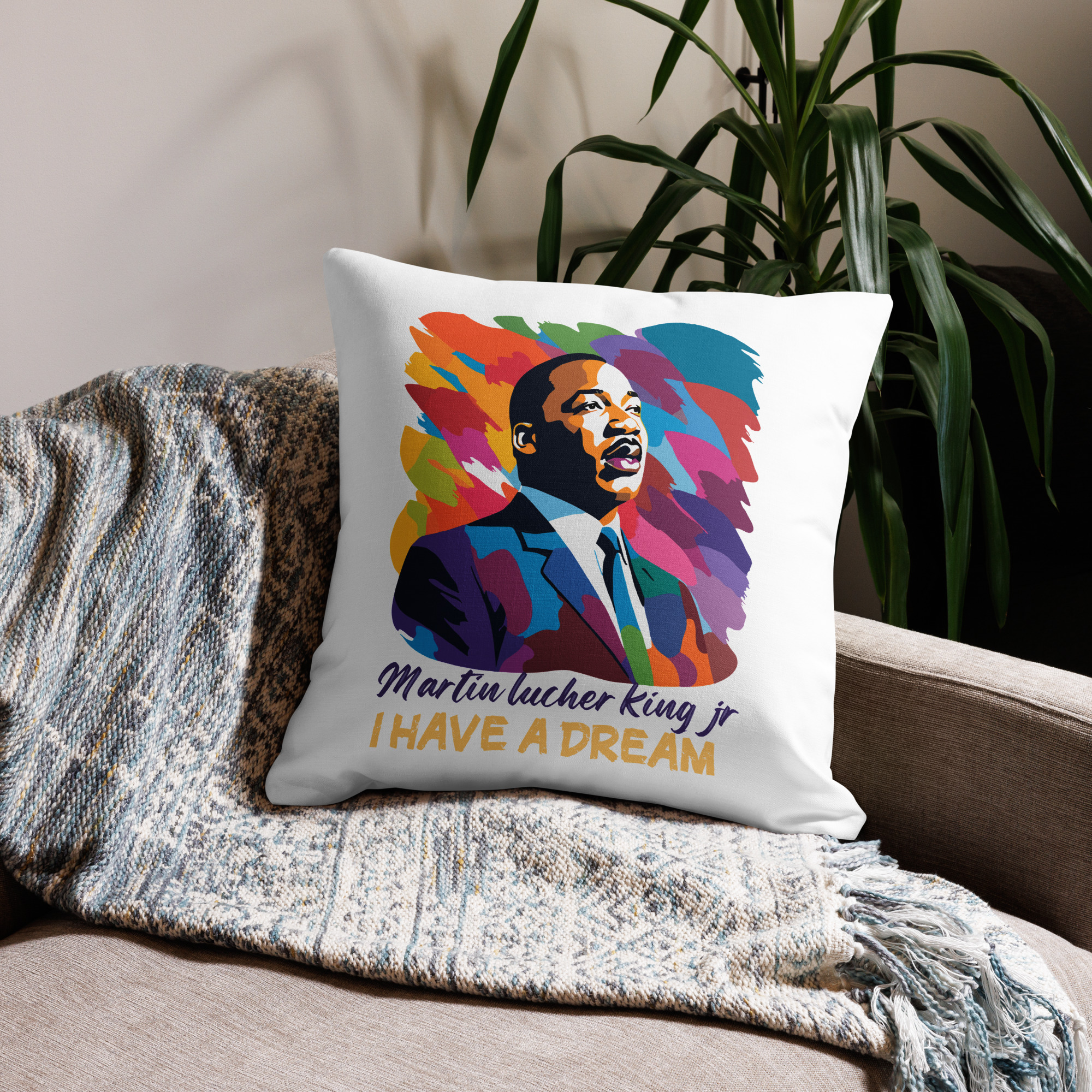 Martin Luther King Jr. (MLK) I Have a Dream Premium Pillow - Image 6