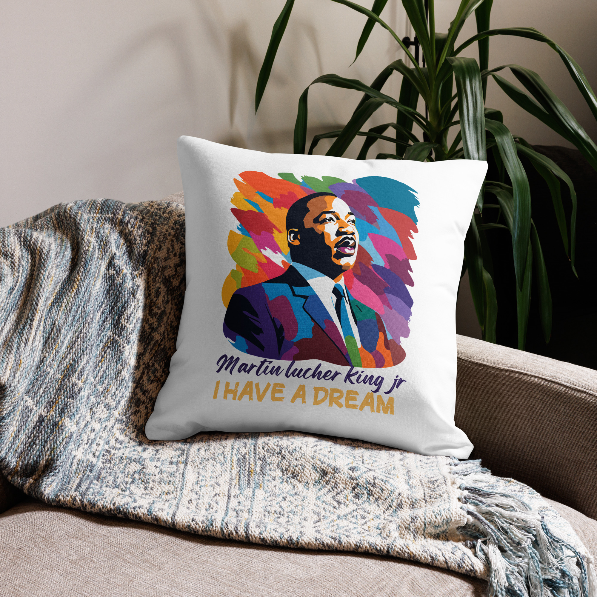 Martin Luther King Jr. (MLK) I Have a Dream Premium Pillow - Image 5